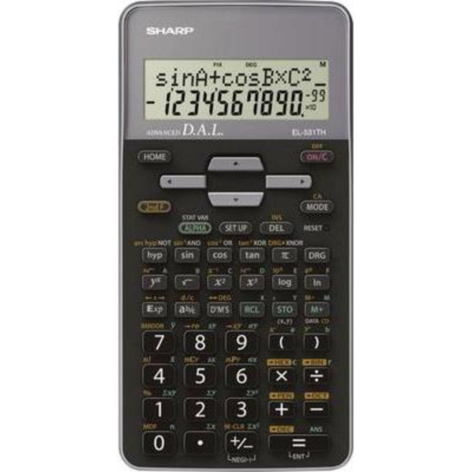 SHARP EL-531TH School Calculator Gray