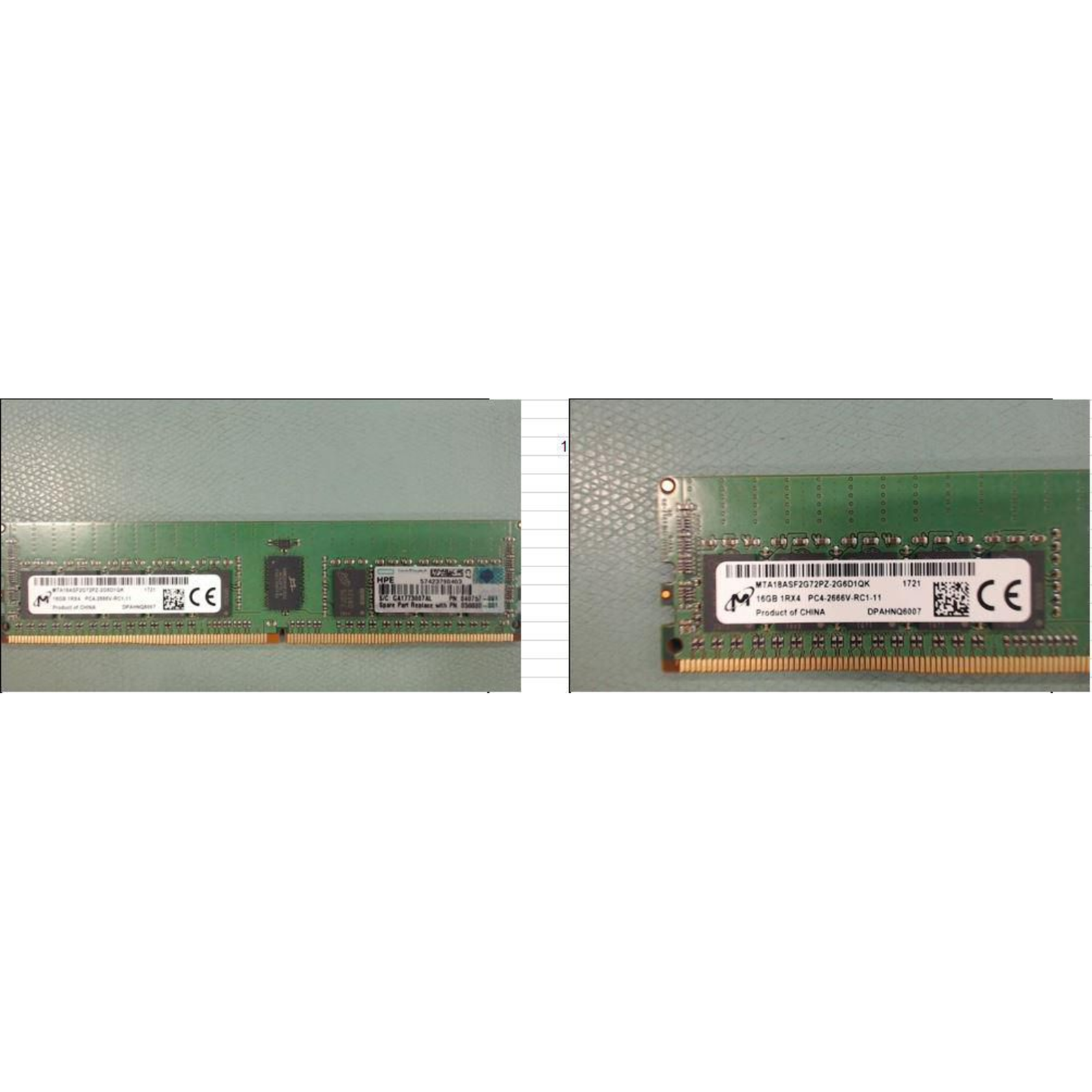 HPE Packard Enterprise DIMM 16GB 2.666 MHz 1,2 V