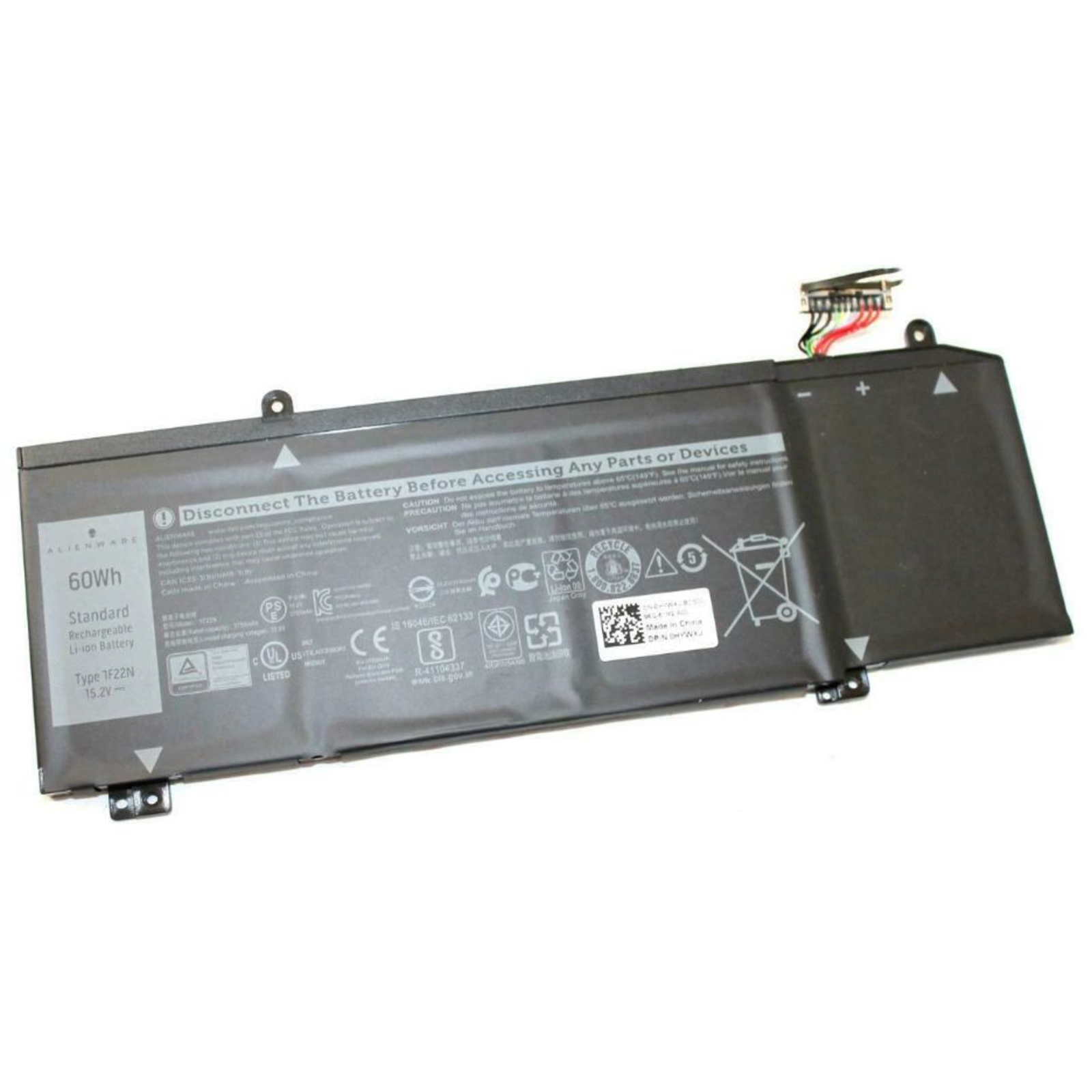 Dell Battery 60WHR 4 Cell Lithium Ion Battery 3750 MAh