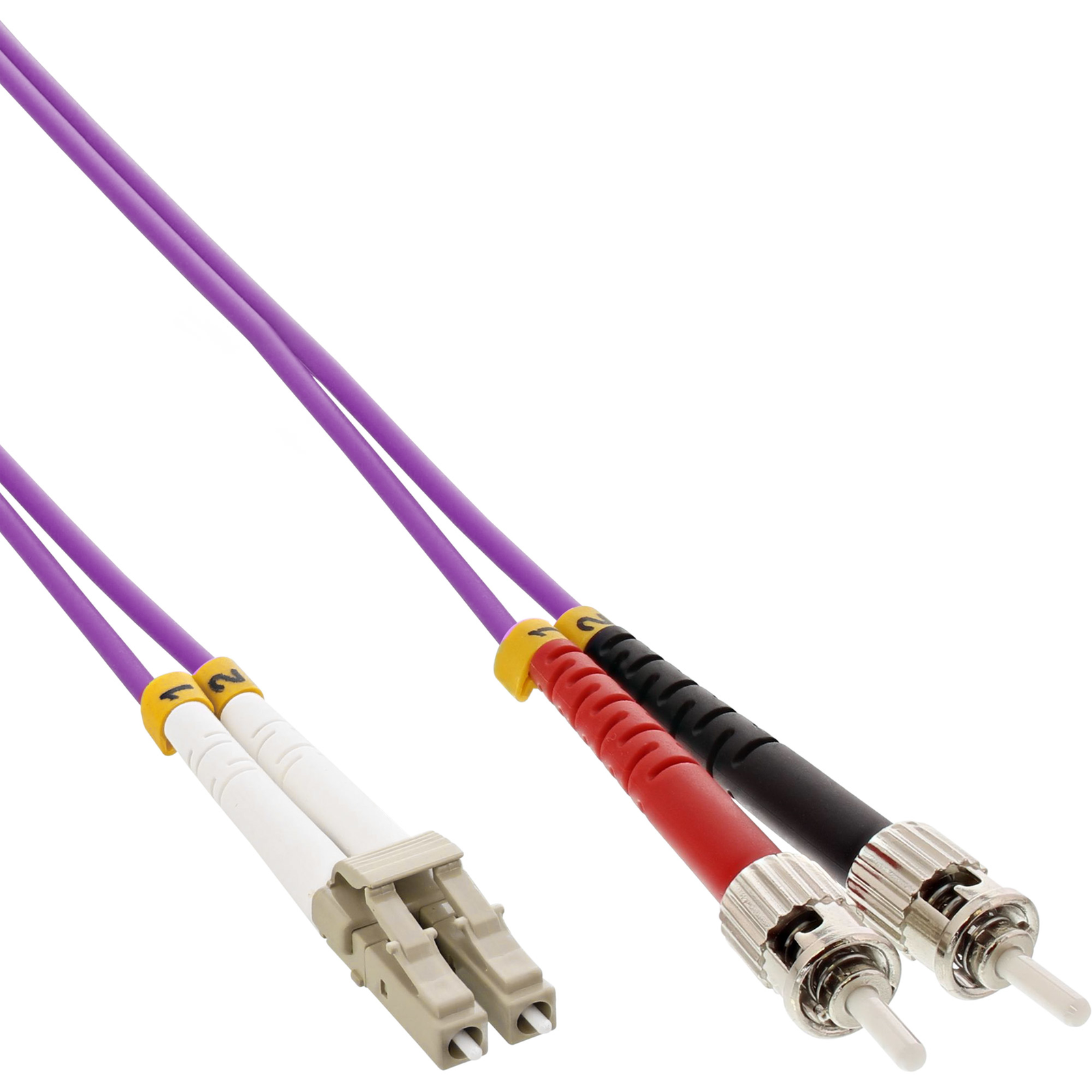 InLine Fiber Optic Duplex Cable LC-ST 50-125 OM4 20m