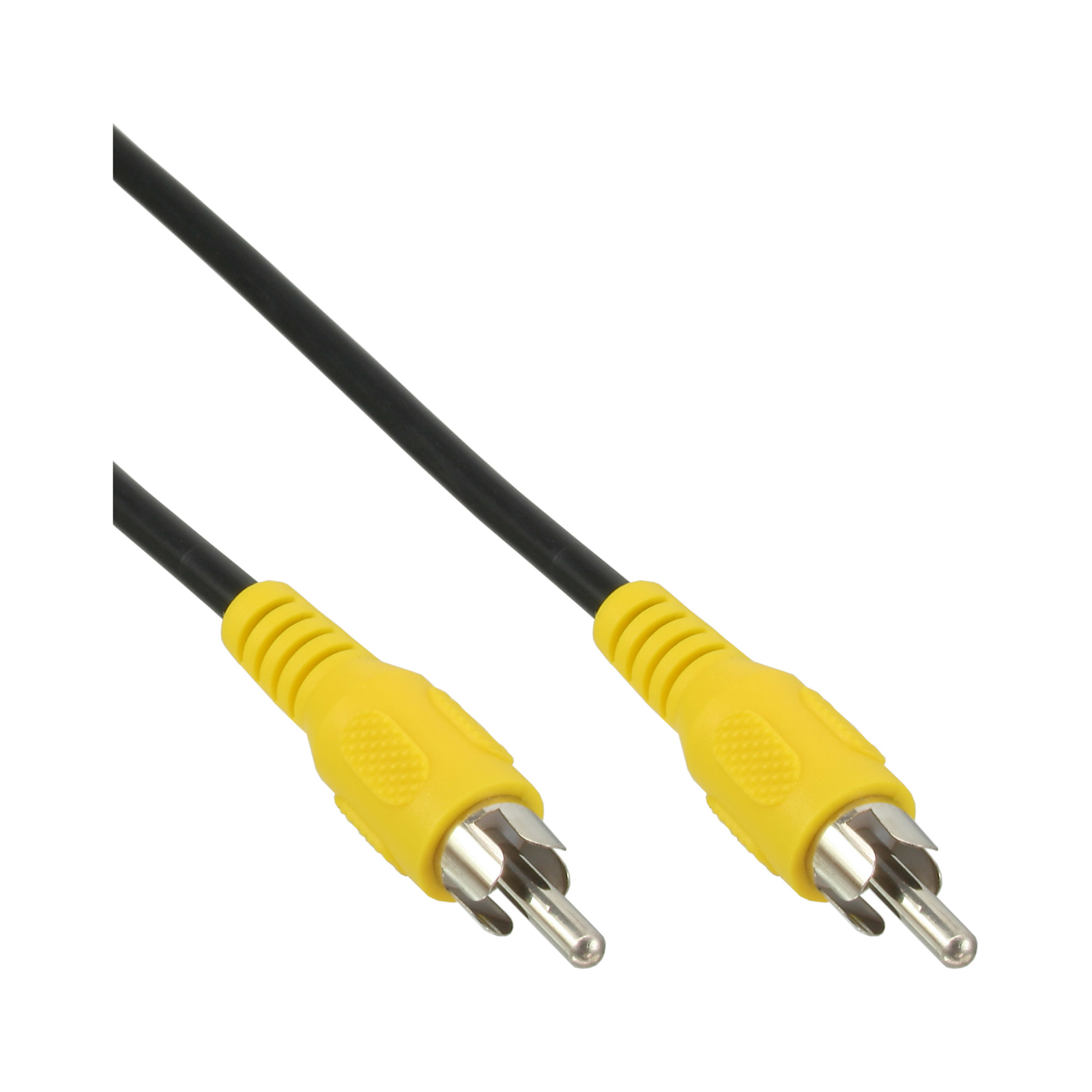 InLine Cinch Cable Video 1x Cinch Plug Plug Plug Color Yellow 1m