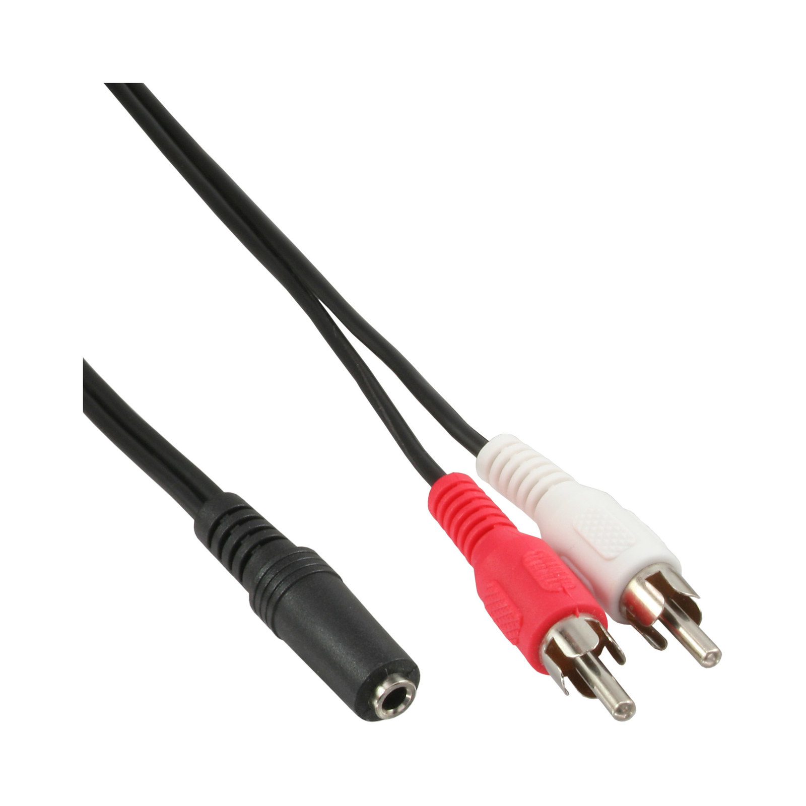 InLine RCA-jack Cable 2x RCA Plug to 3.5mm Jack Socket 2m