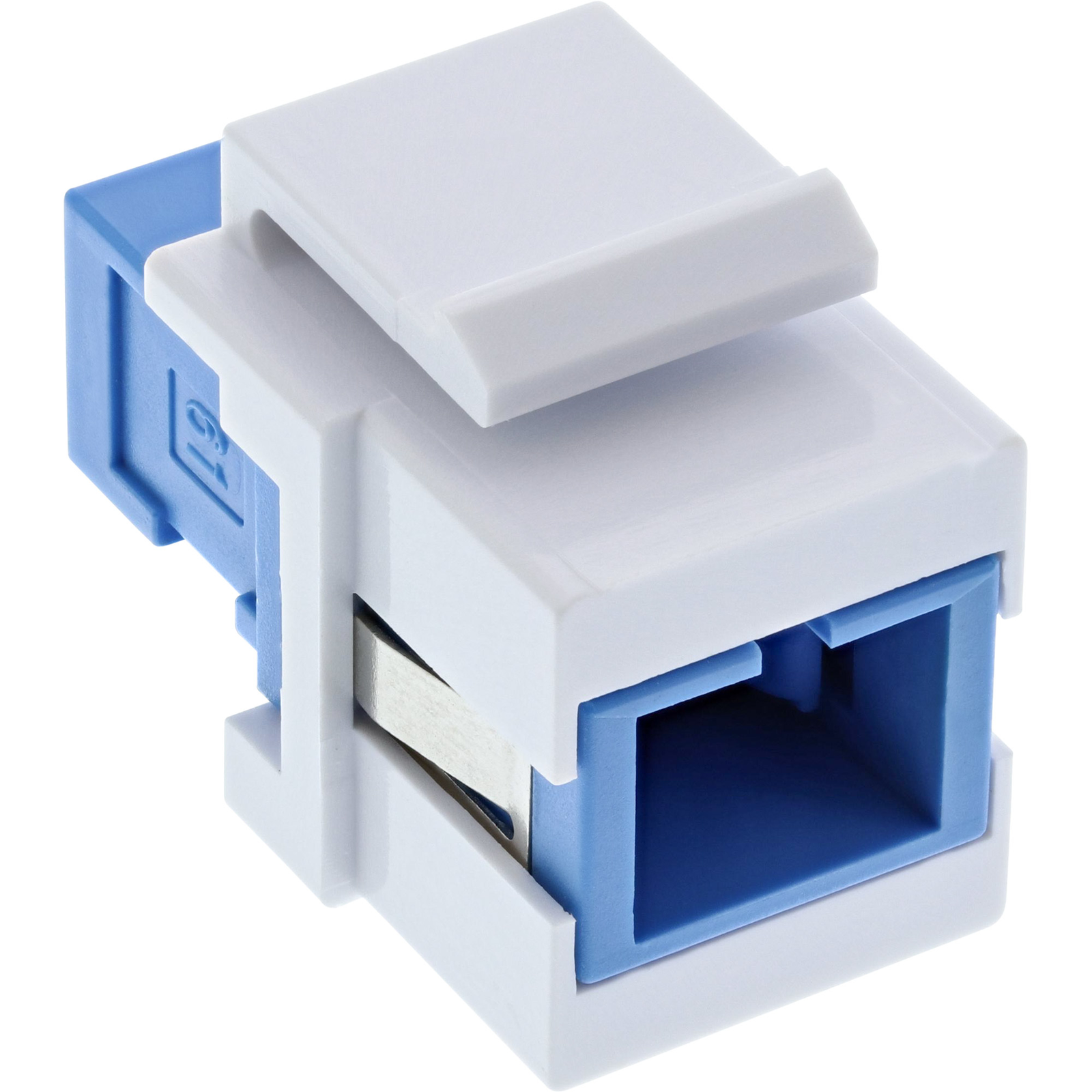 InLine Fiber Optic Keystone Snap-in Coupler Simplex SC-SC Singlemode Ceramic Sleeve