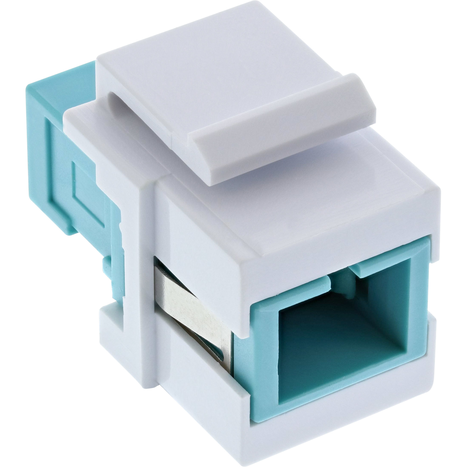 InLine Fiber Optic Keystone Snap-in Coupler Simplex SC-SC Multimode Ceramic Sleeve