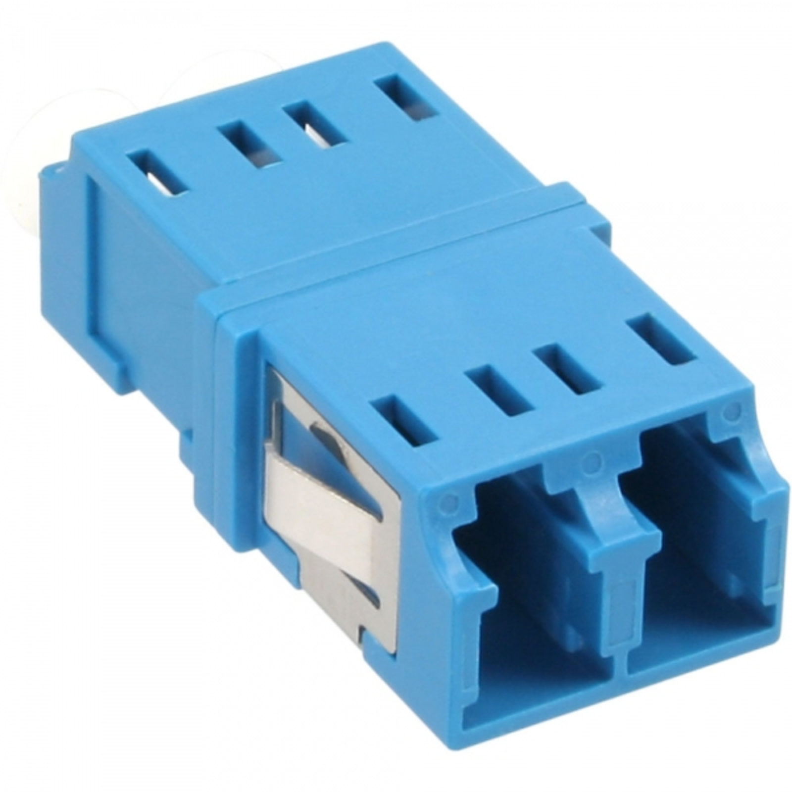 InLine Fiber Optic Coupler Duplex LC-LC Singlemode Blue Ceramic Sleeve
