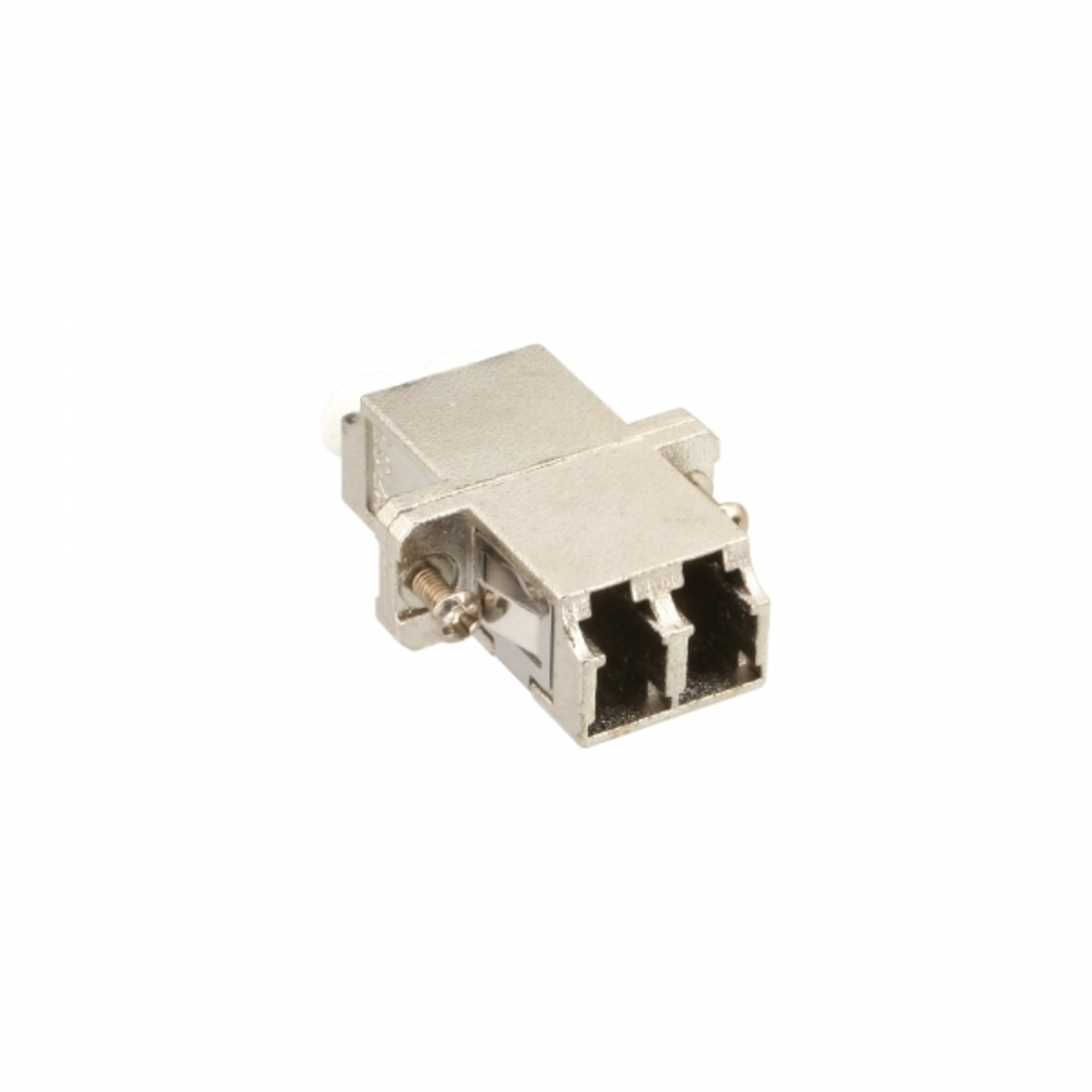 InLine Fiber Optic Metal Coupler Duplex LC-LC Multimode Ceramic Sleeve for Installation