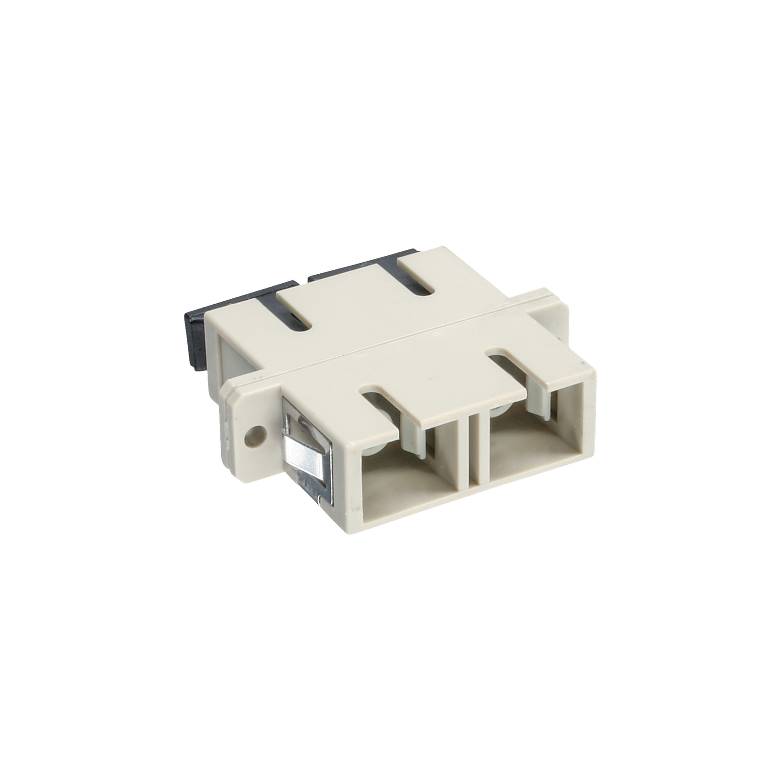 InLine Fiber Optic Coupler Duplex SC-SC Multimode beige Ceramic Sleeve for Installation