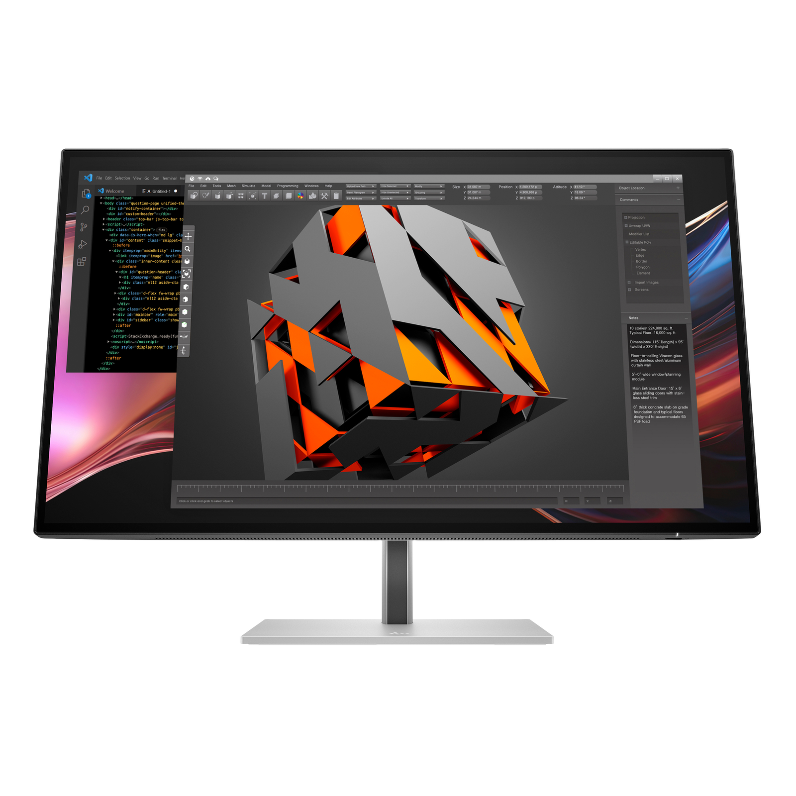 HPI Series 7 Pro 27 Inch QHD Thunderbolt 4 Monitor 727pu 68,6cm 27 Inch