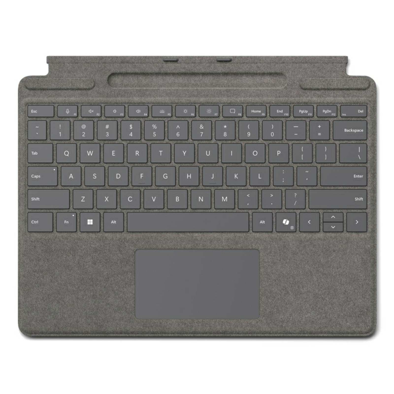 Microsoft Surface Pro Keyboard DE Platinum with Pen Storage with Copilot Button without Pen