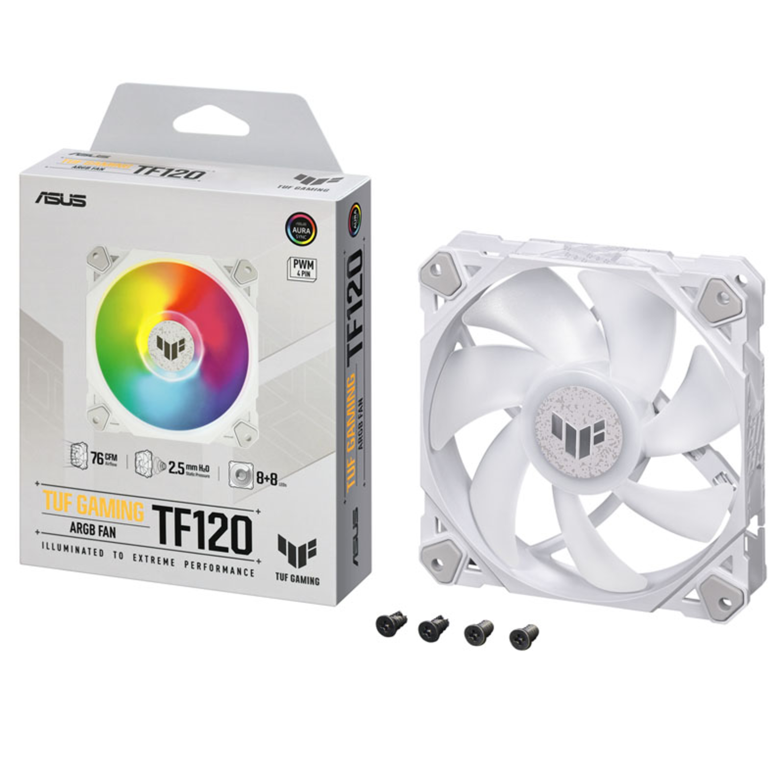 ASUS TUF GAMING TF120 ARGB WHITE 120mm Housing Fan