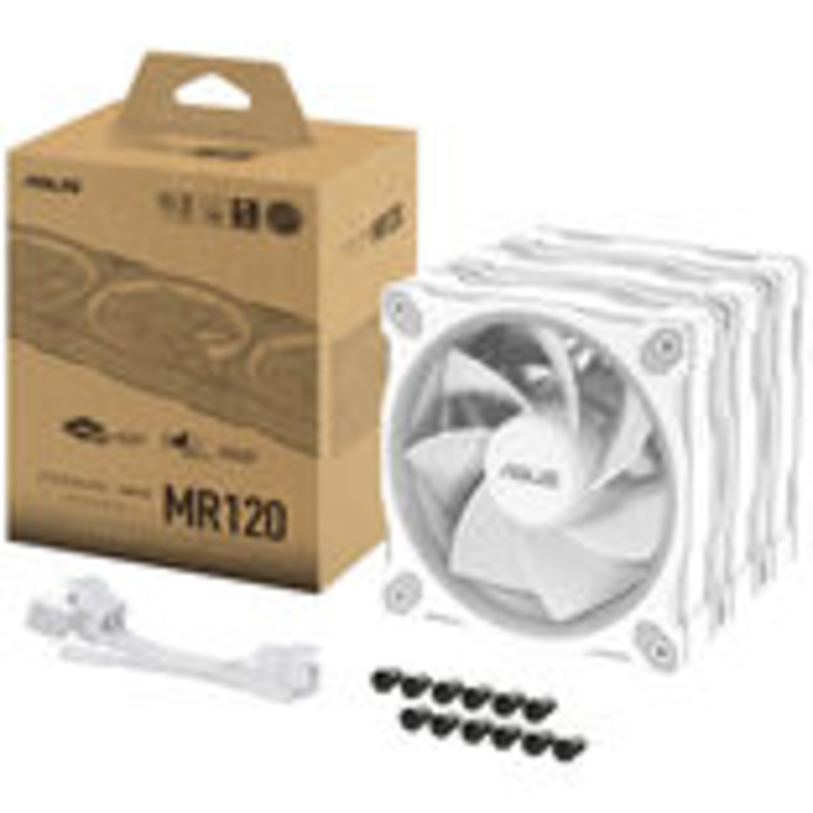 ASUS PRIME MR120 FAN ARGB REVERSE WHITE 3IN1