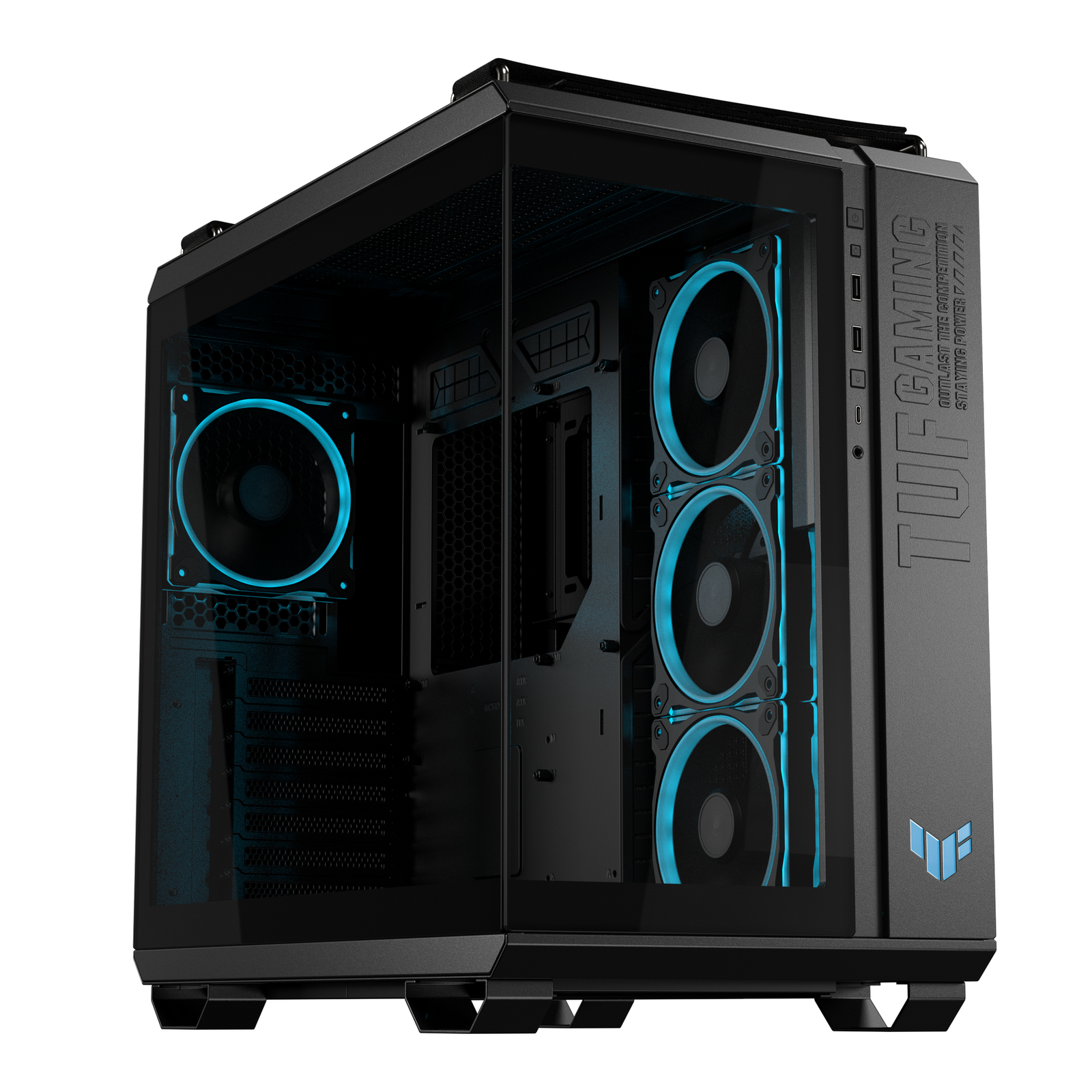 ASUS GT502 HORIZON TG ARGB BLACK MT/WITHOUT Power Supply/ATX