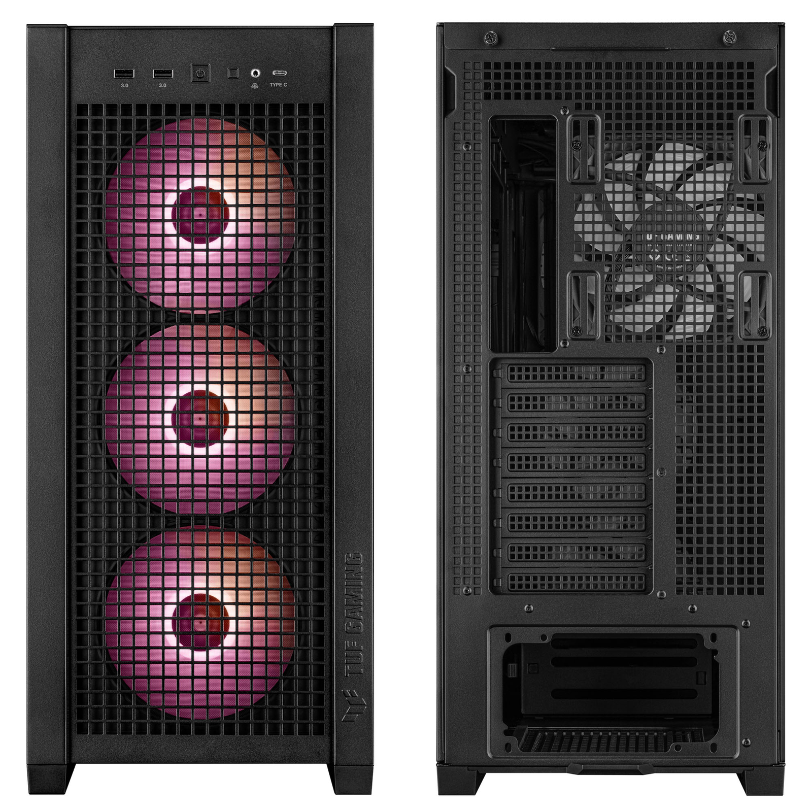 ASUS TUF Gaming GT302 TG ARGB Black PC Case