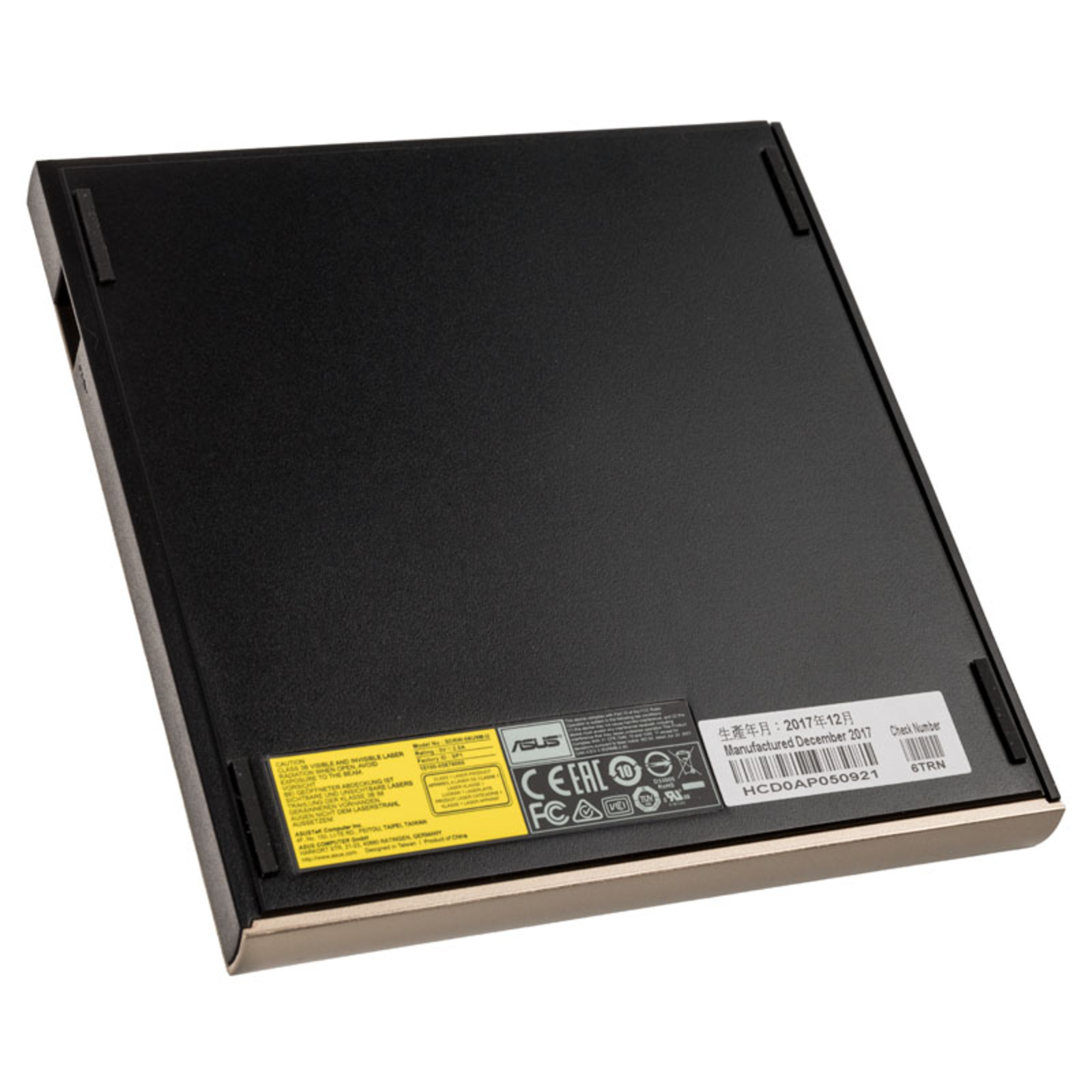 ASUS External DVD-Burner ZenDrive U9M USB-Typ-C-Support gold
