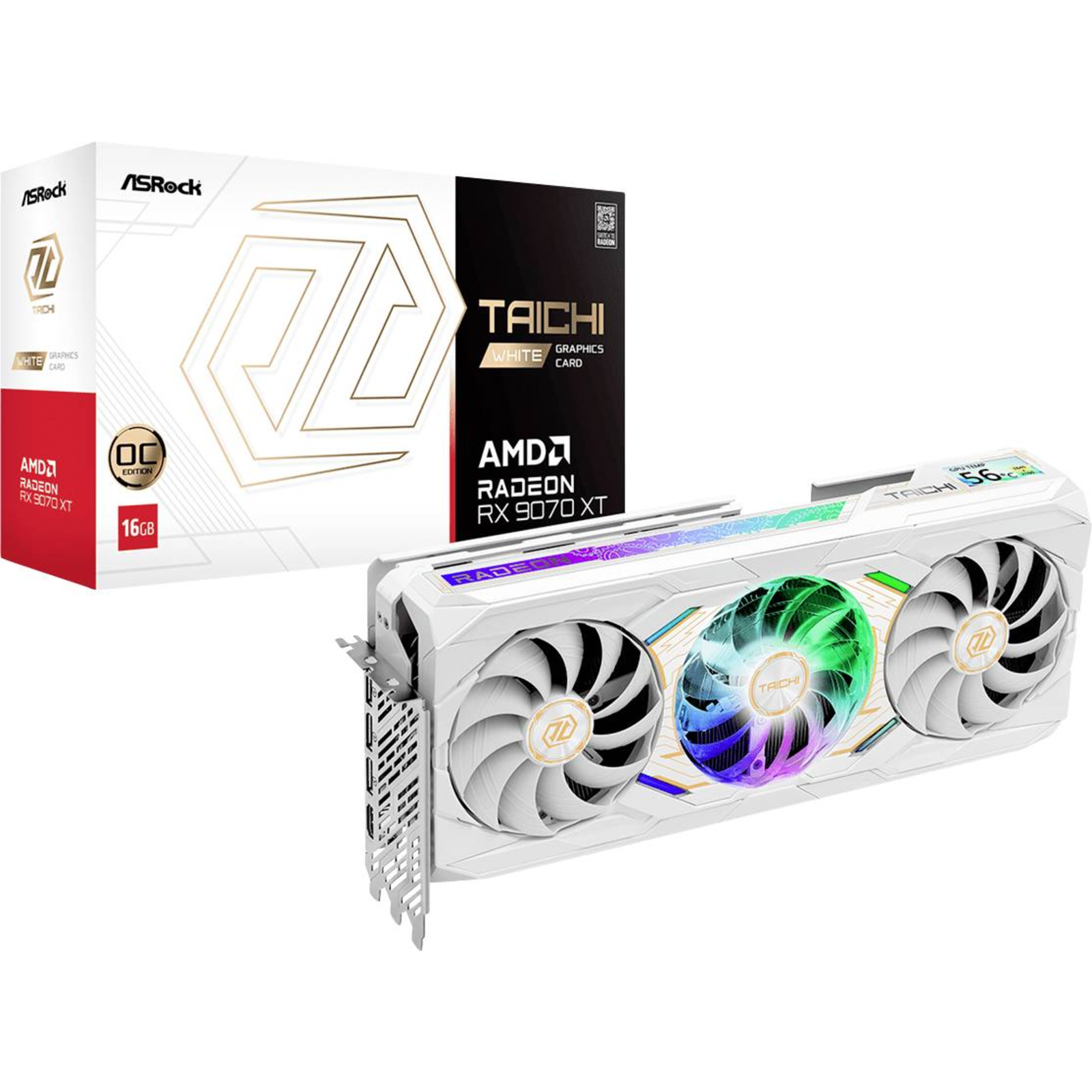ASRock RX9070XT TCW 16GO 16GB DDR6 HDMI/3xDP