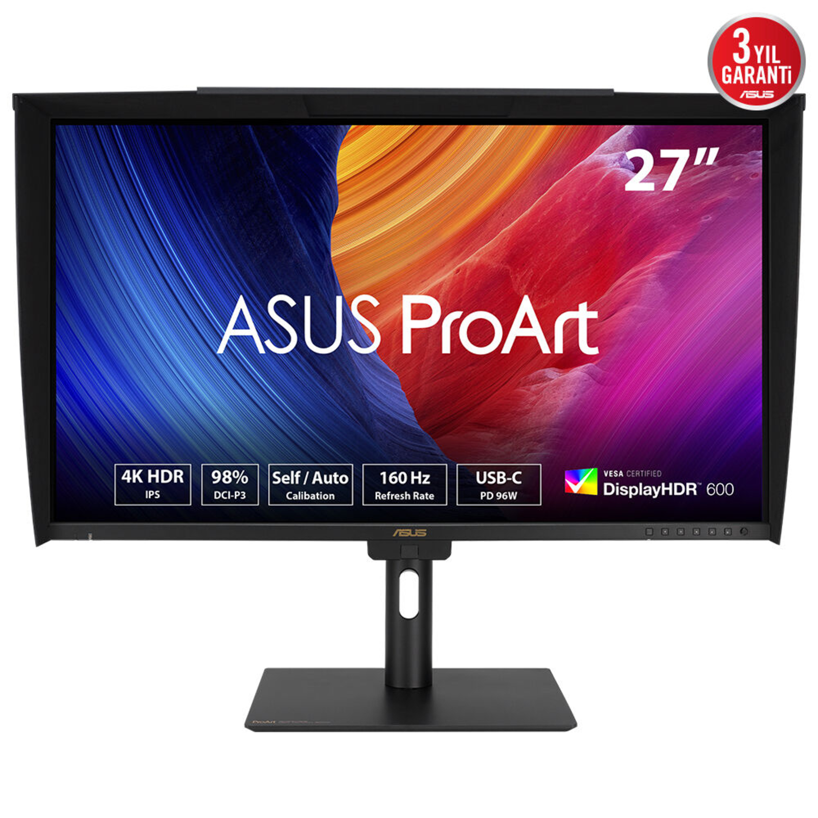 ASUS ProArt Display PA27UCGE 27-inch IPS WLED UHD 169 160Hz 600cd/m2 1ms 2xHDMI DP USB-C Alt Mode