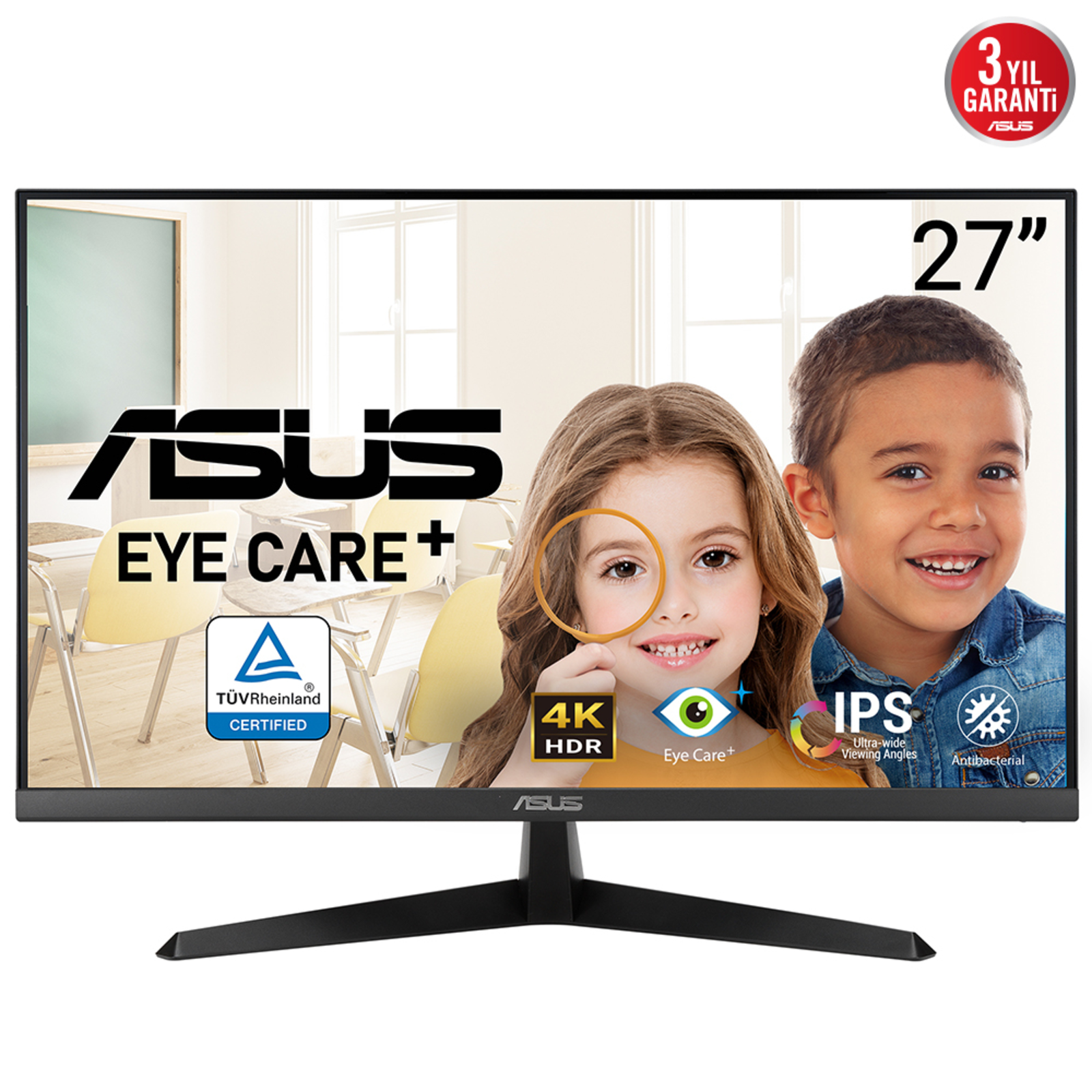 ASUS Eye Care VY27UQ LED Monitor 68.6cm 27 Inch