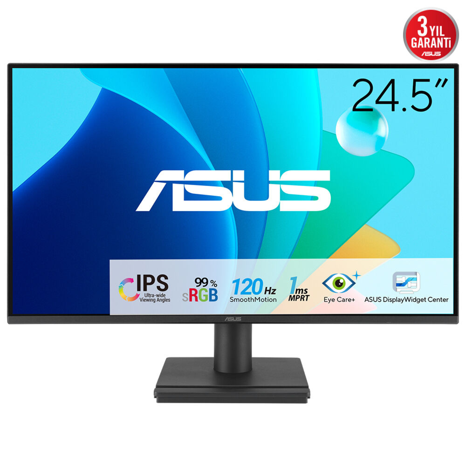 ASUS VA259HGA EyeCare Gaming 62.2cm 24.5 Inch Black FullHD IPS Adaptive-Sync 120Hz Panel Energy