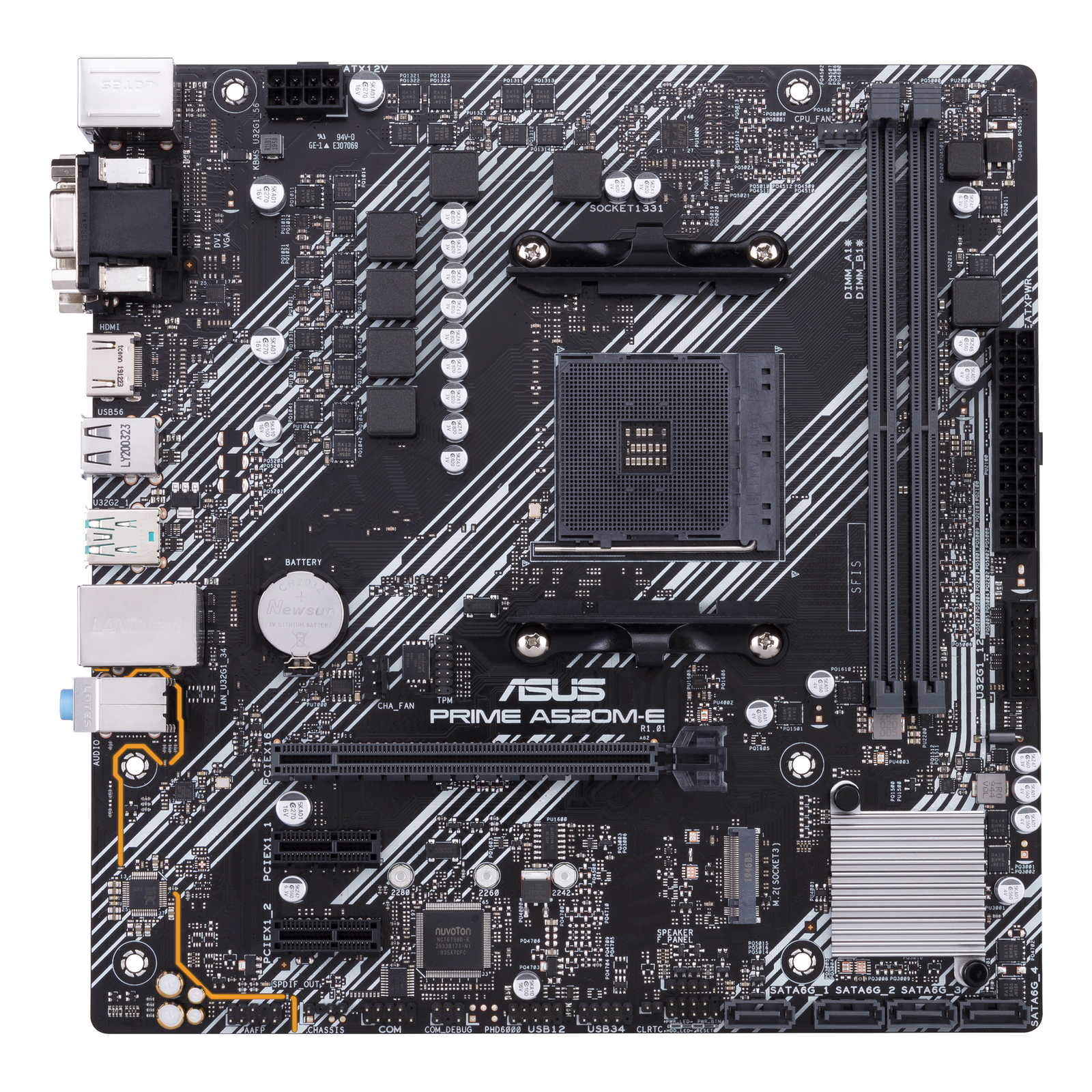 ASUS PRIME A520M-E -CSM -AM4 -mATX