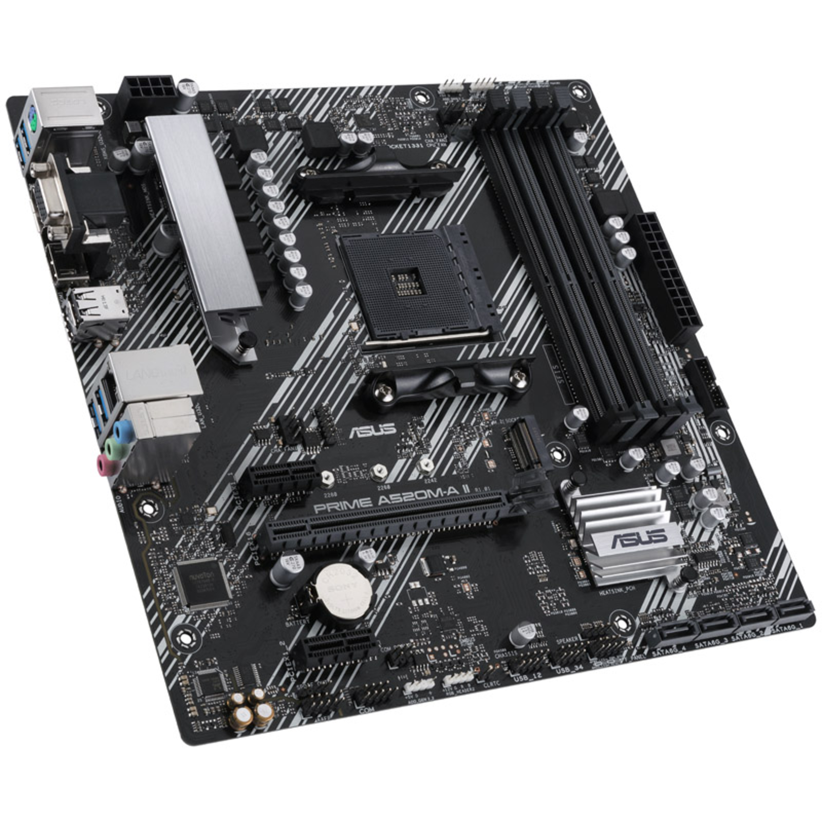 ASUS PRIME A520M-A II/CSM Motherboard Micro ATX Socket AM4 AMD A520 Chipset
