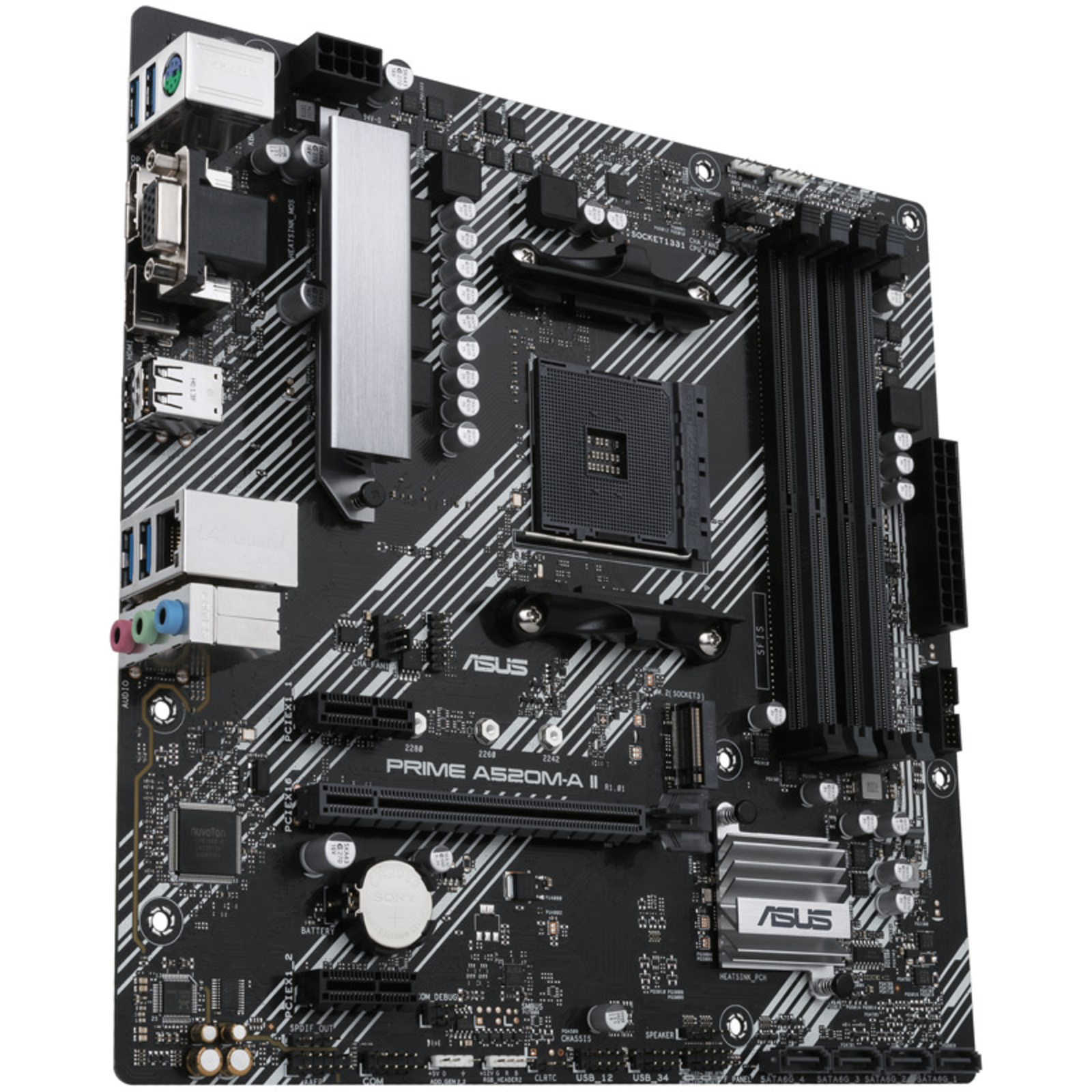 ASUS PRIME A520M-A II/CSM Motherboard Micro ATX Socket AM4 AMD A520 Chipset