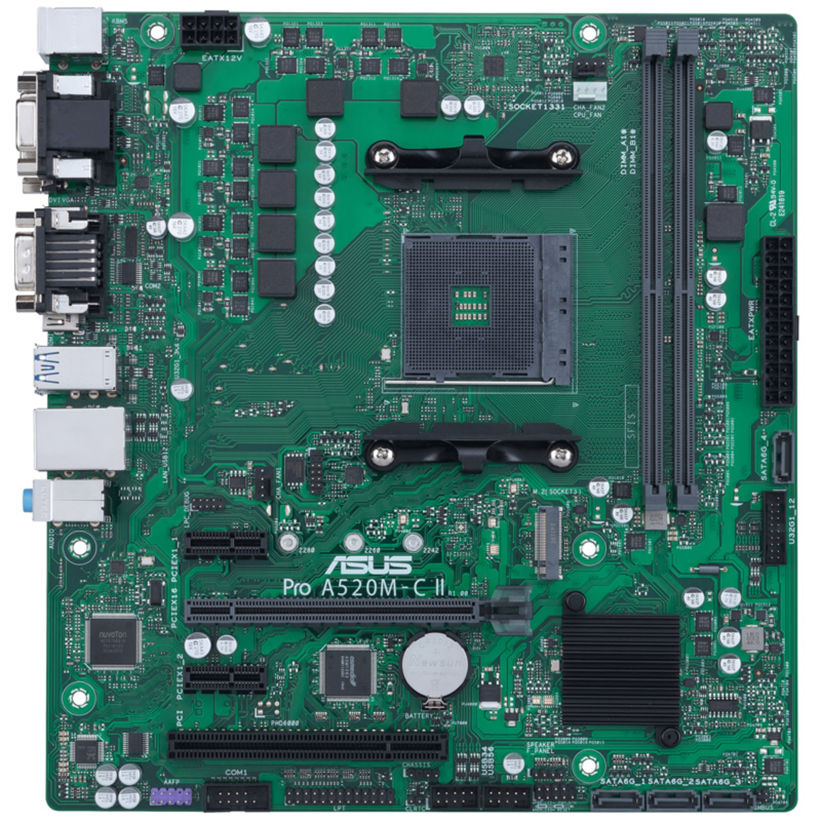 ASUS MB PRO A520M-C II CSM AMD,AM4,DDR4,mATX