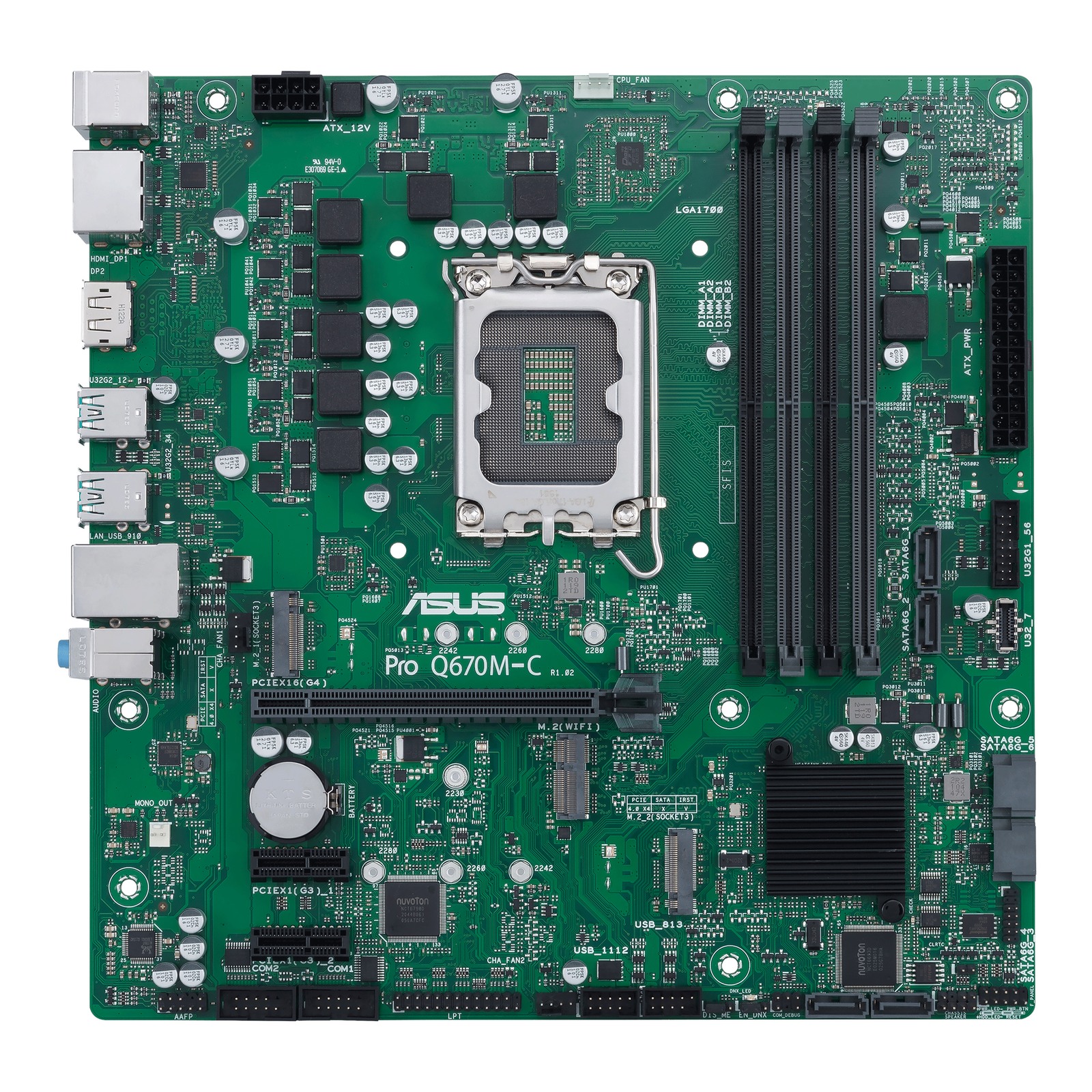 ASUS 1700 PRO Q670M-C-CSM LGA1700 DDR5