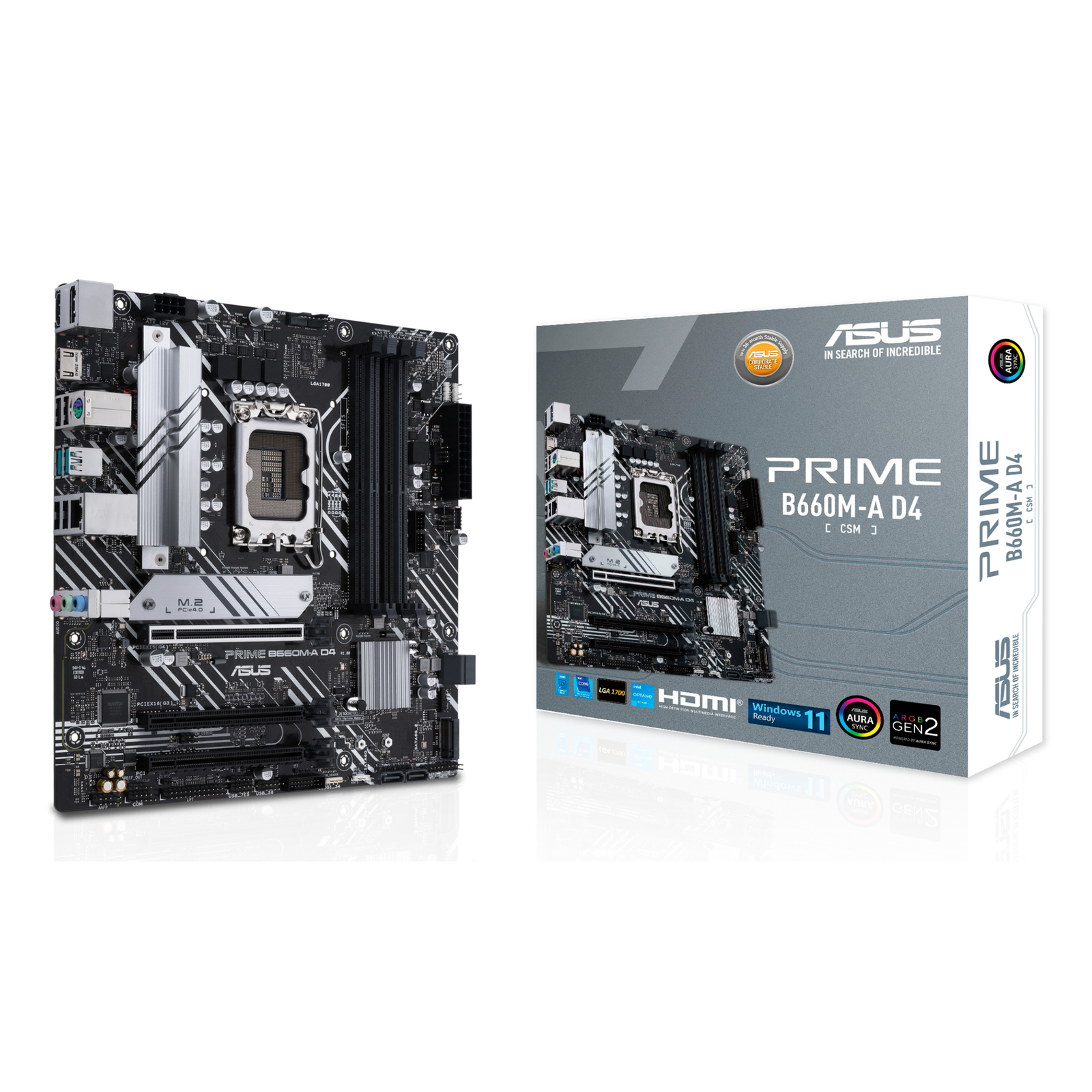 ASUS MB PRIME B660M-A D4-CSM Intel,1700,DDR4,mATX