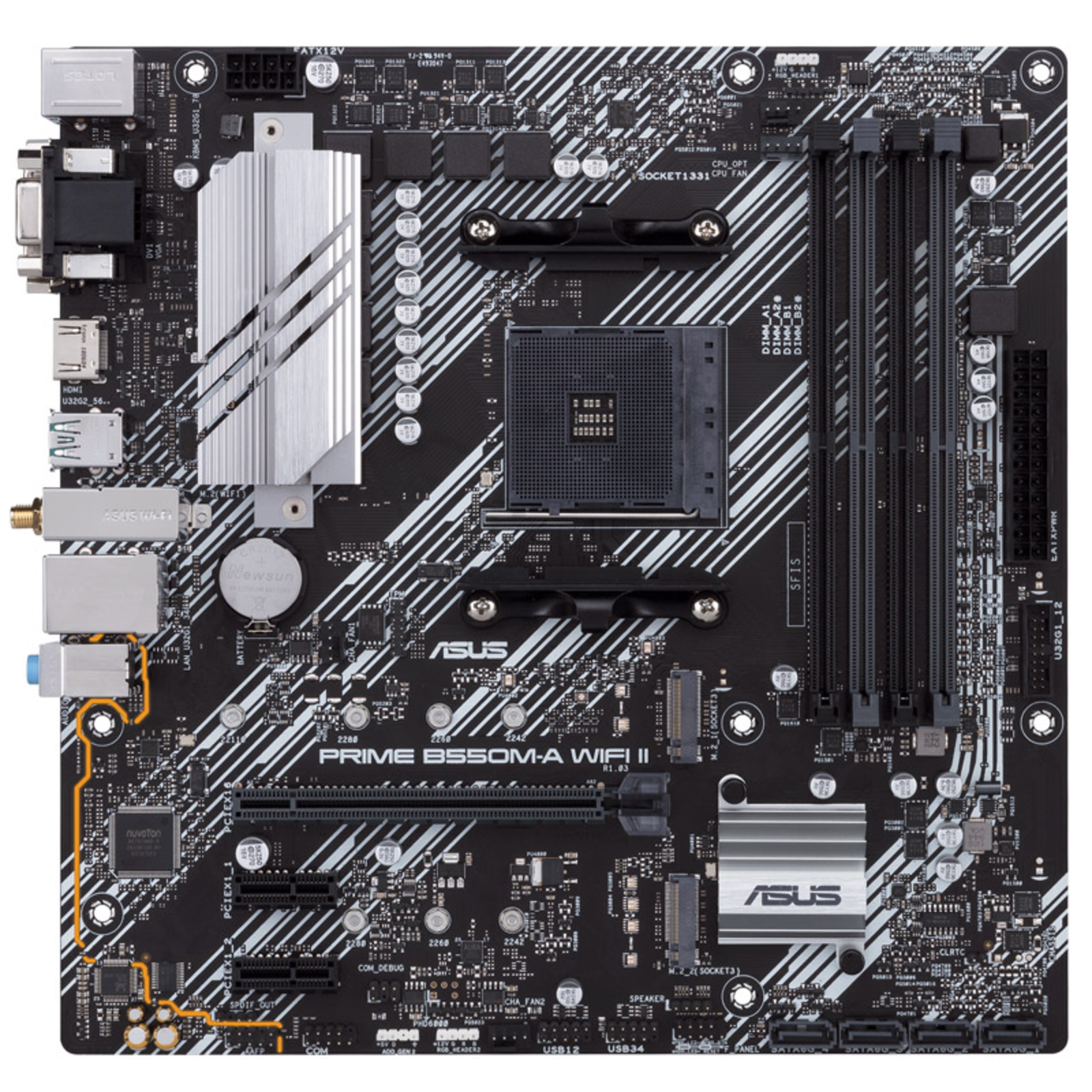 ASUS PRIME B550M-A WIFI II Micro-ATX AM4 AMD B550