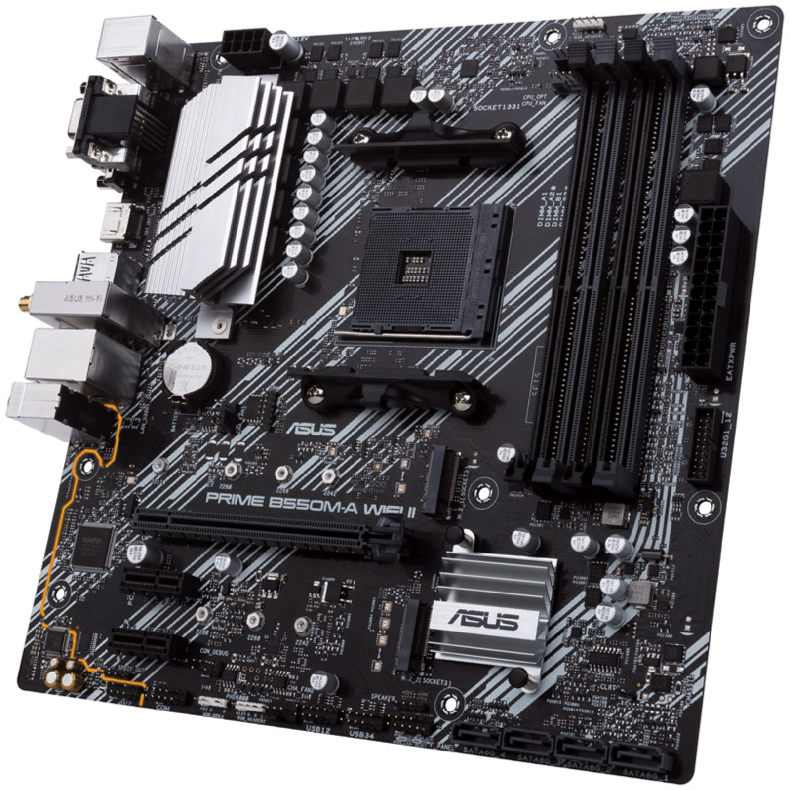 ASUS PRIME B550M-A WIFI II Micro-ATX AM4 AMD B550