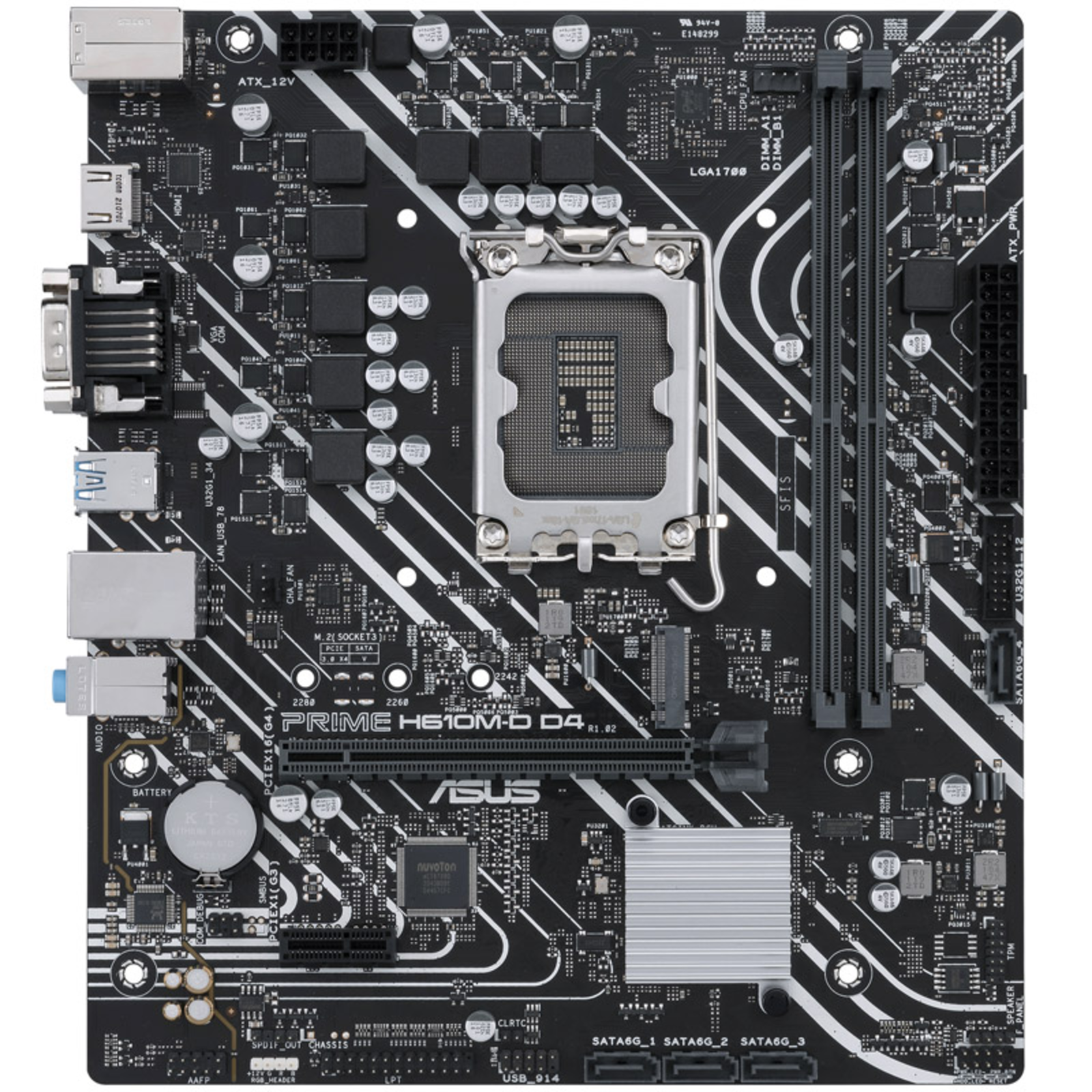 ASUS MB PRIME H610M-D D4 Intel,1700,DDR4,mATX