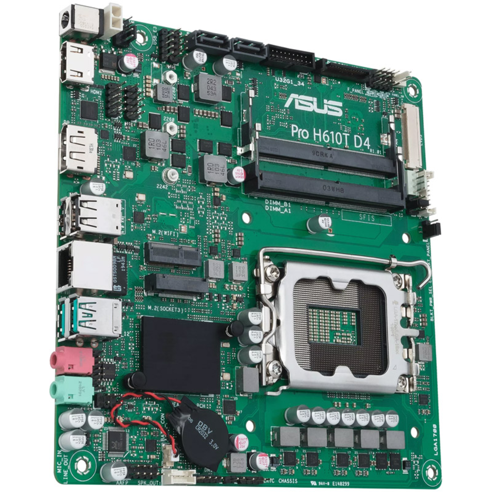 ASUS MB PRO H610T D4-CSM Intel,1700,DDR4,thin MITX