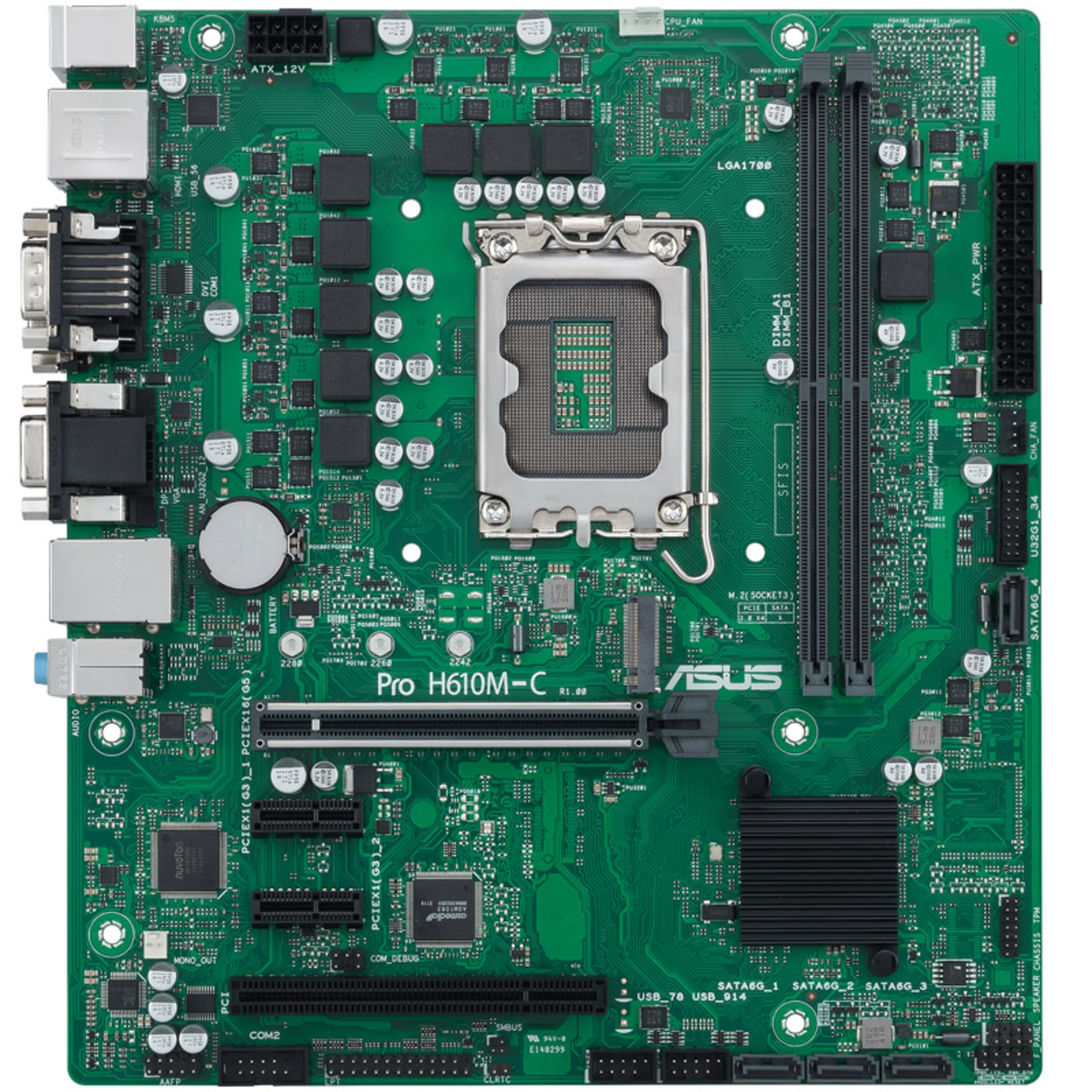 ASUS Pro H610M-C-CSM Micro-ATX LGA1700 H610