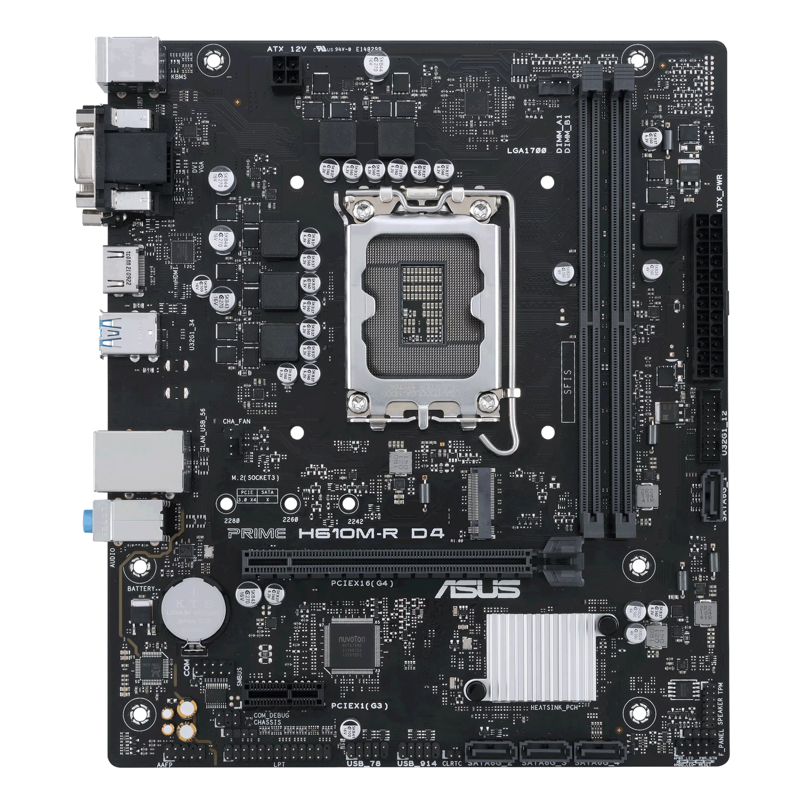 ASUS PRIME H610M-R D4 Micro-ATX LGA1700 H610
