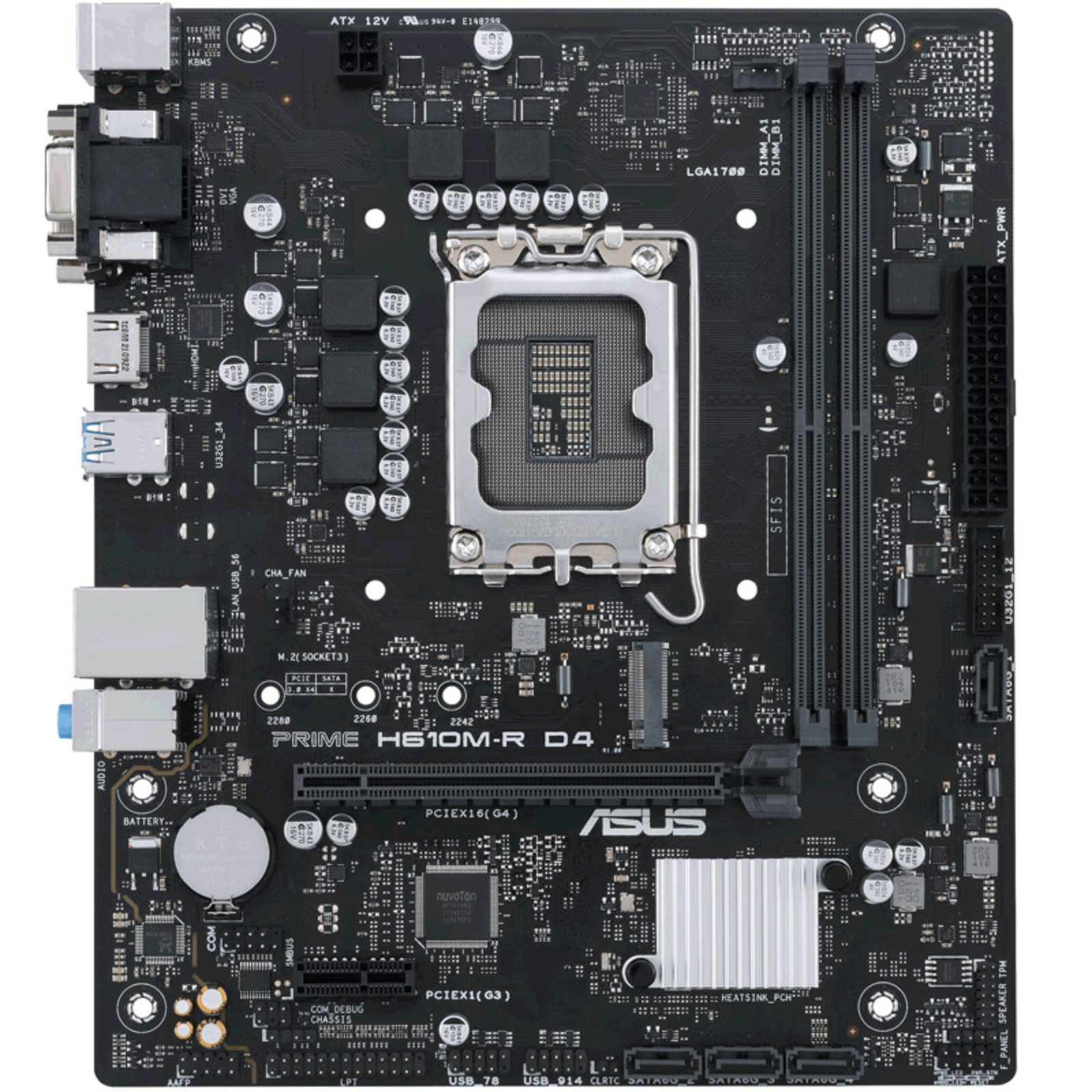 ASUS PRIME H610M-R D4 Micro-ATX LGA1700 H610