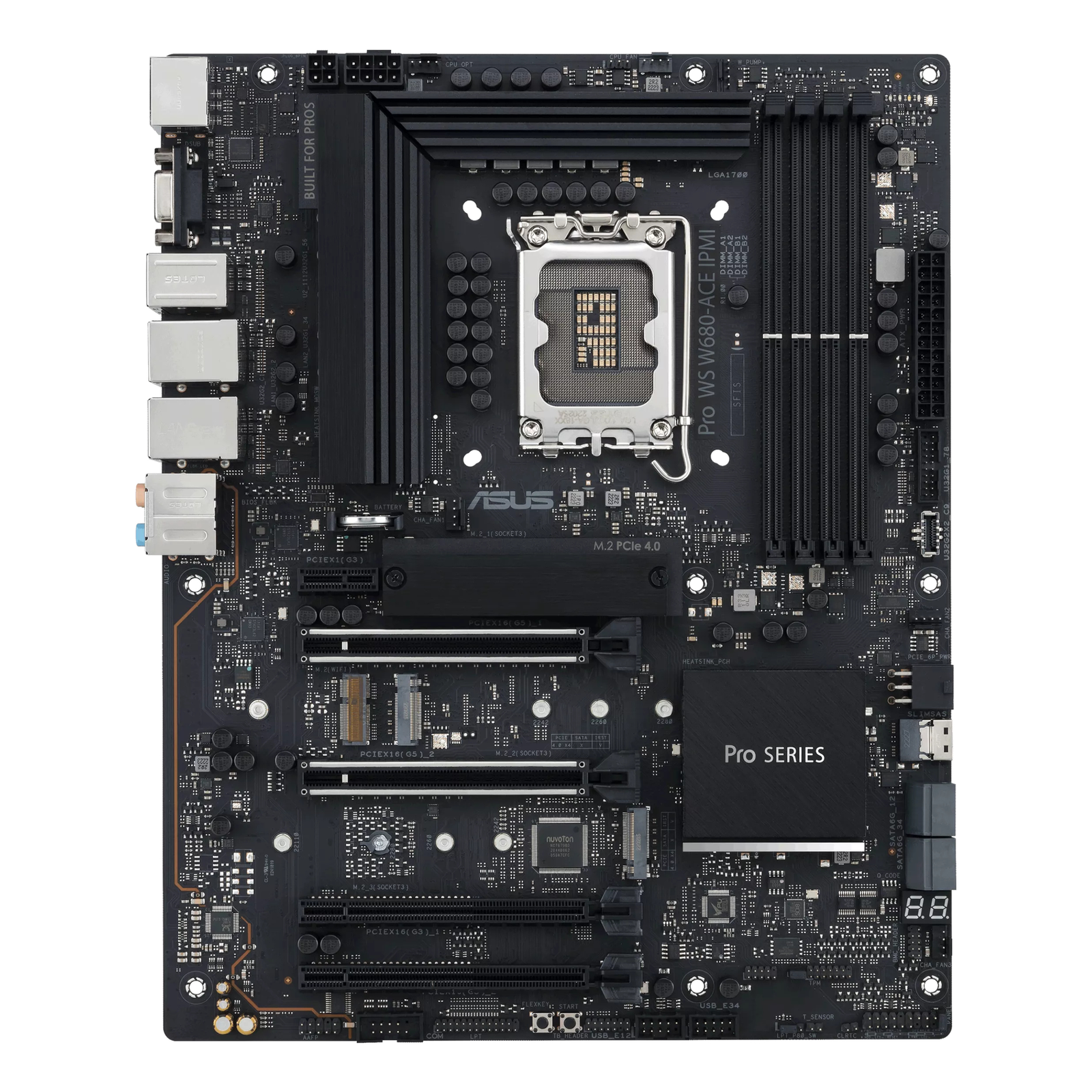 ASUS Pro WS W680-ACE IPMI Motherboard ATX LGA1700 W680 Chipset USB 3.2 Gen 1 USB 3.2 Gen 2 USB-C