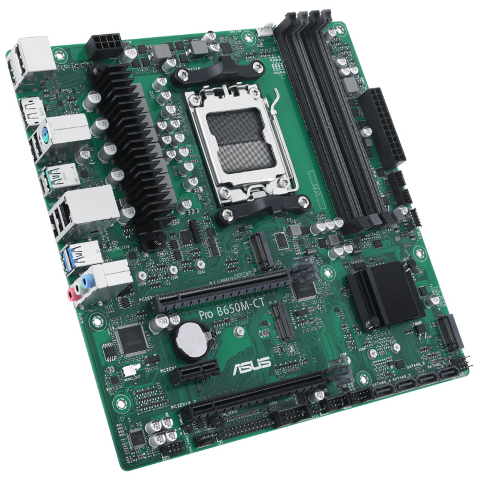 ASUS PRO B650M-CT-CSM motherboard And Gt with CPU Socket And Gt Socket AM5