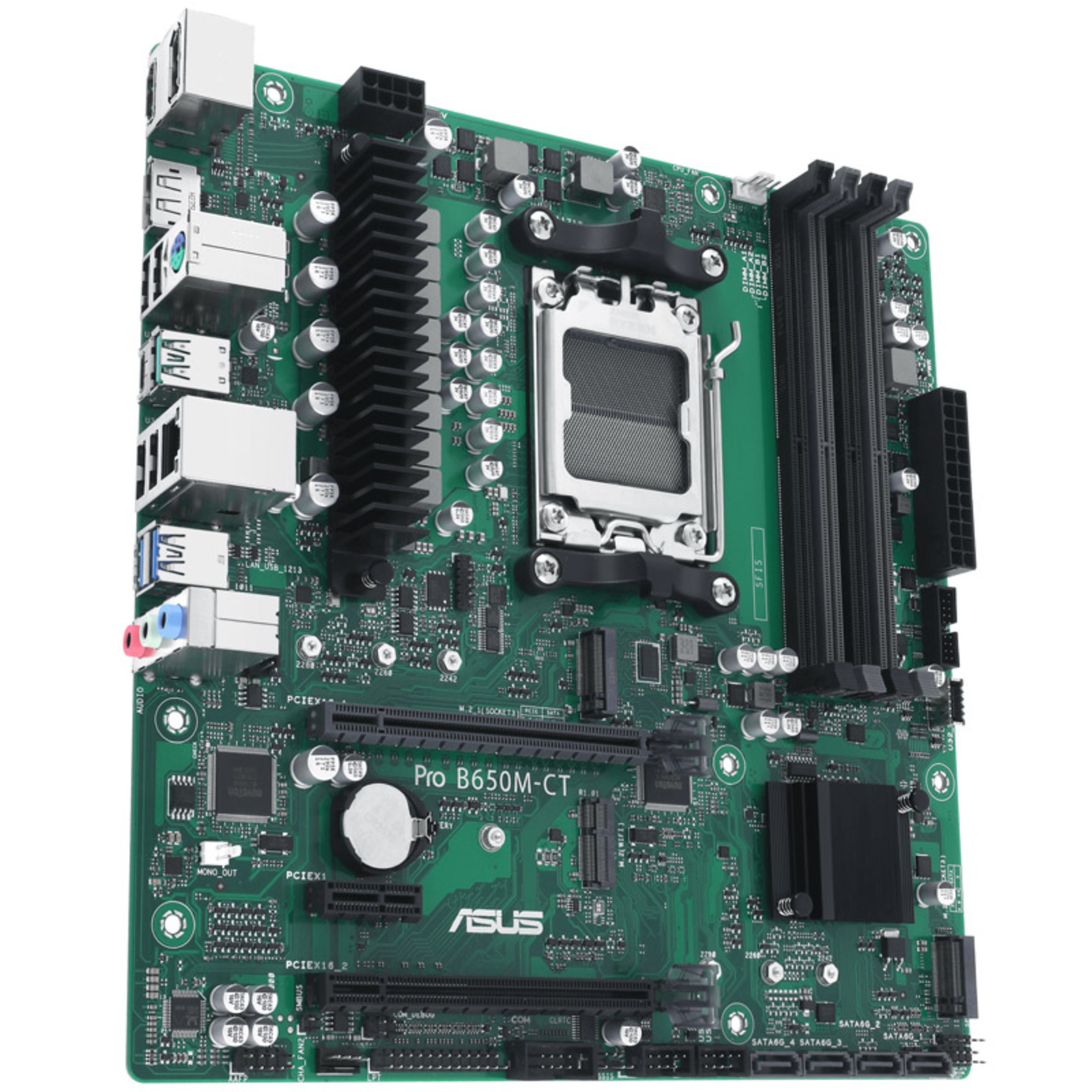 ASUS PRO B650M-CT-CSM motherboard And Gt with CPU Socket And Gt Socket AM5