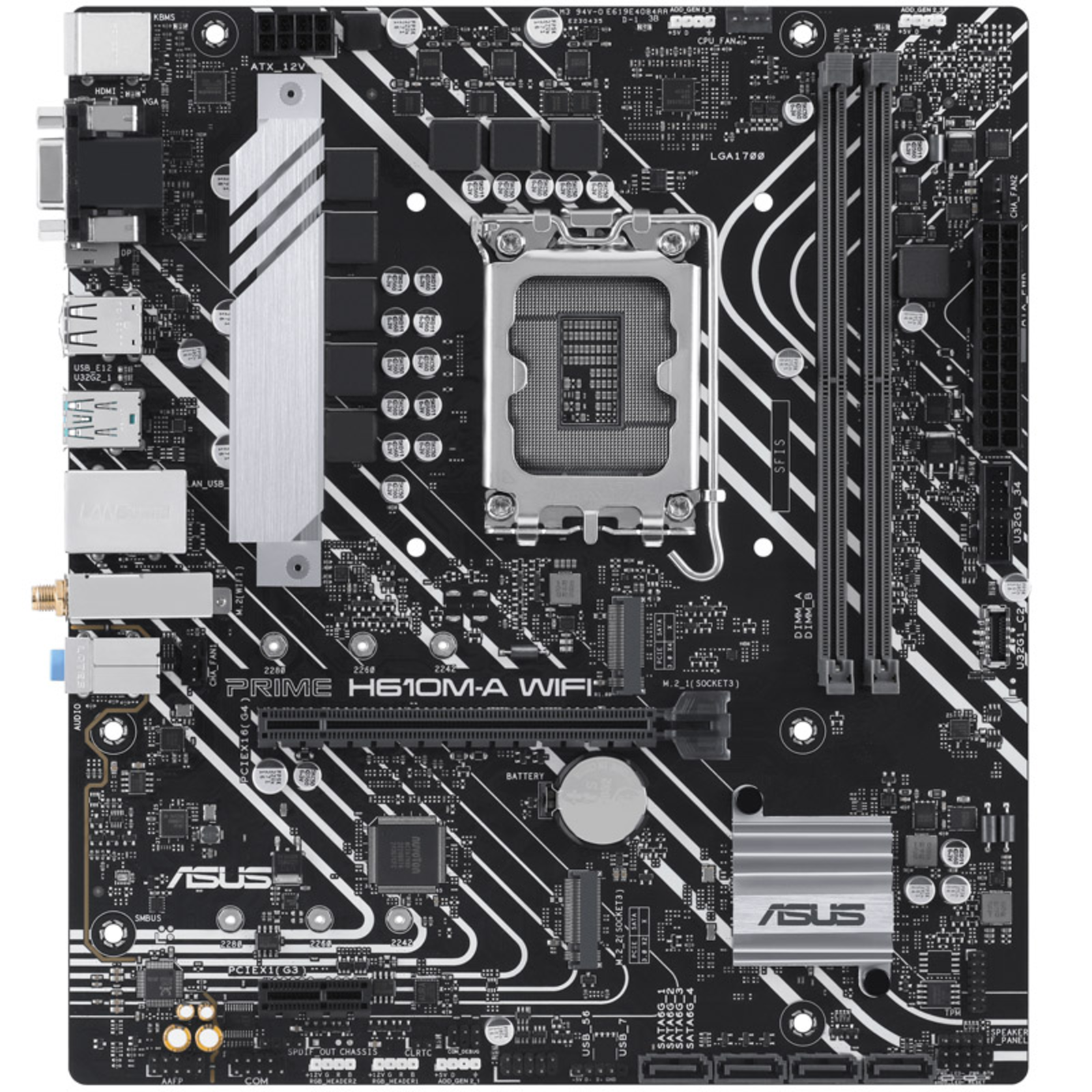 ASUS MB PRIME H610M-A WIFI Intel,1700,DDR5,mATX