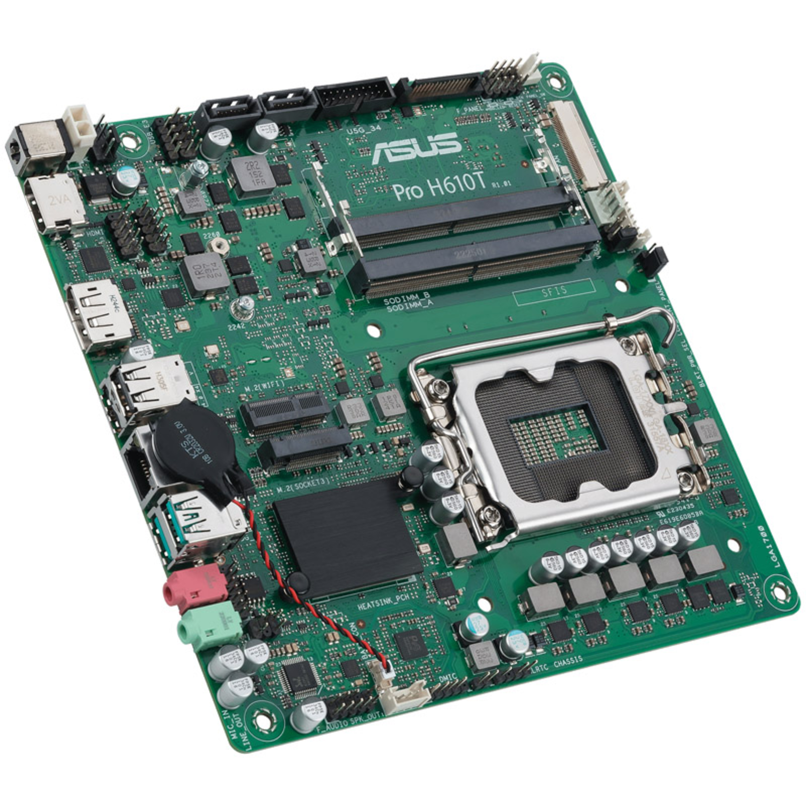 ASUS MB PRO H610T-CSM Intel,1700,DDR5,tmITX