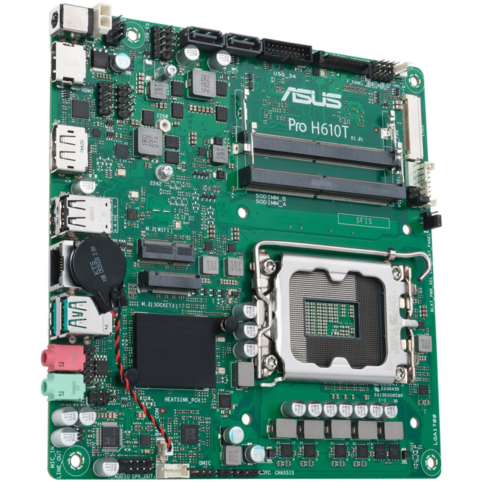 ASUS MB PRO H610T-CSM Intel,1700,DDR5,tmITX