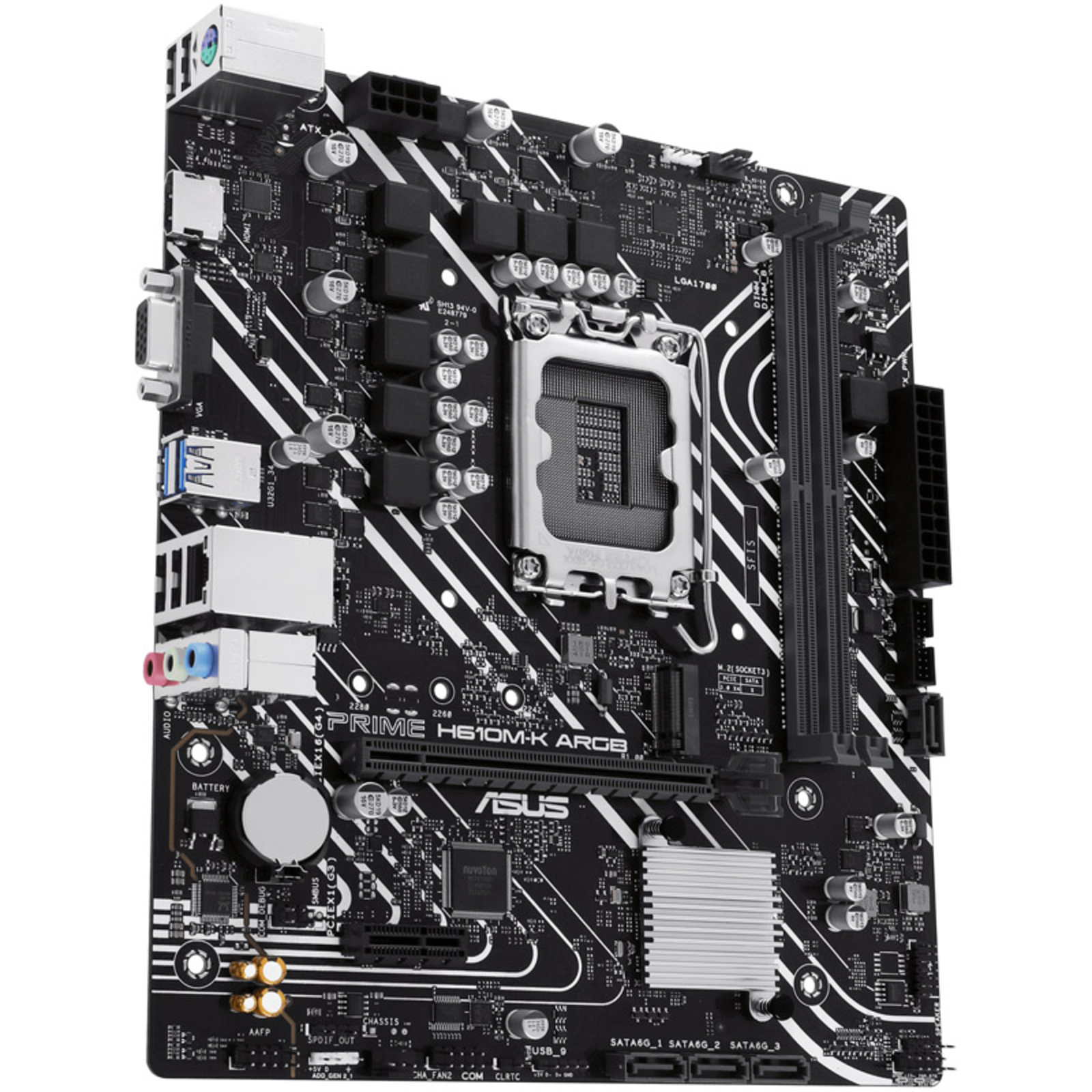 ASUS MB PRIME H610M-K ARGB Intel,1700,DDR5,mATX