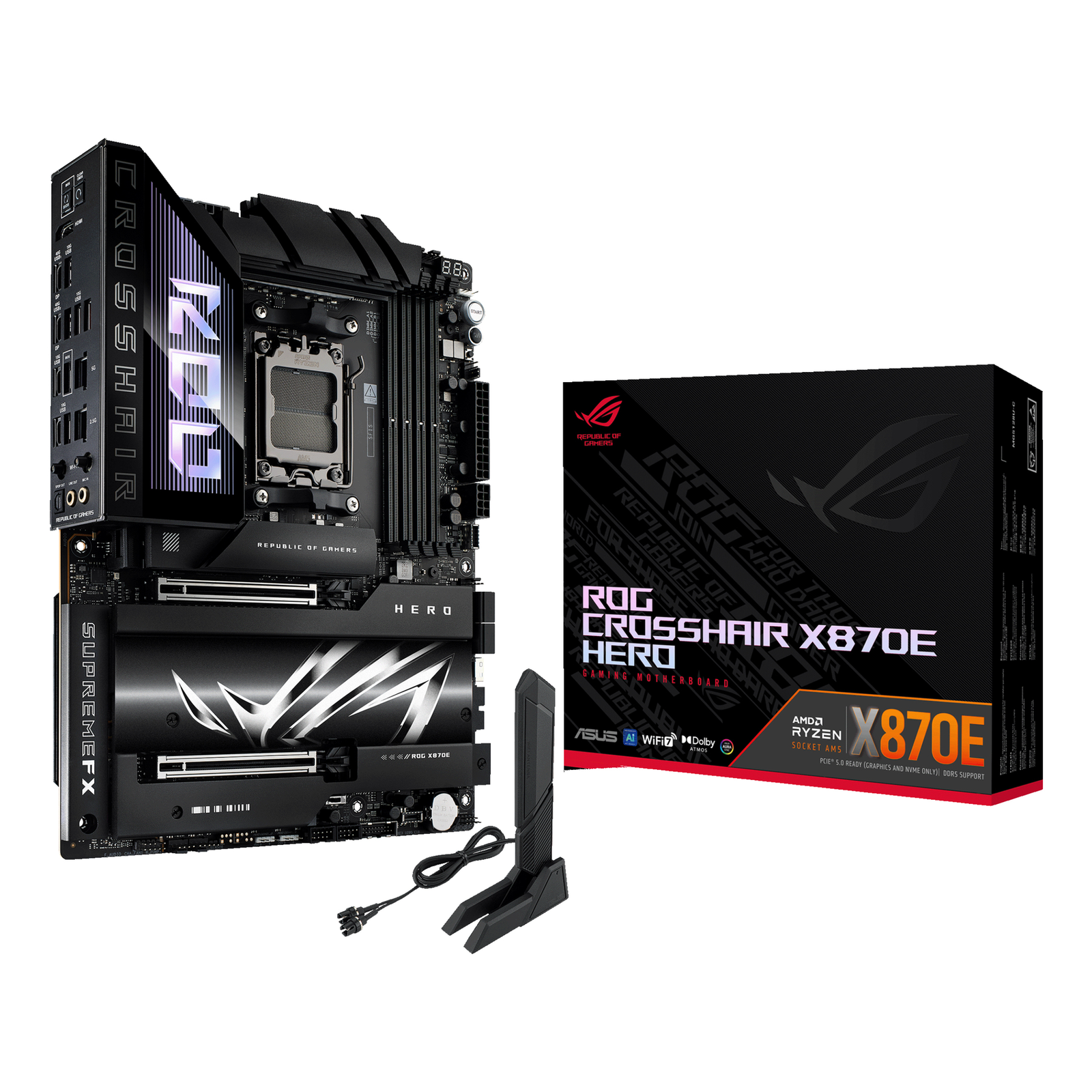 ASUS ROG CROSSHAIR X870E HERO Motherboard Socket AM5
