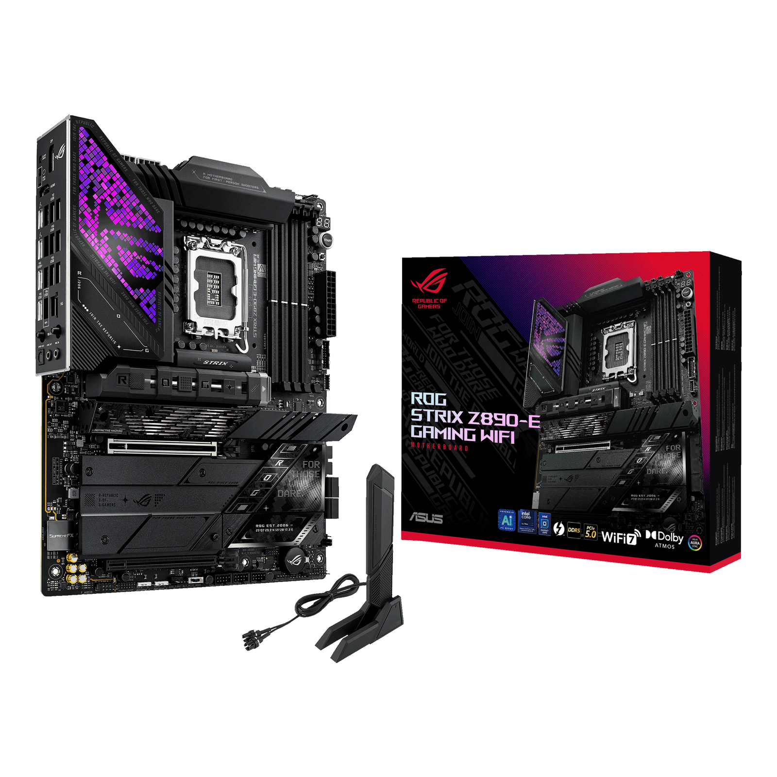 ASUS Motherboard ROG STRIX Z890-E GAMING WIFI Intel Z890 LGA 1851 (Socket V1) ATX