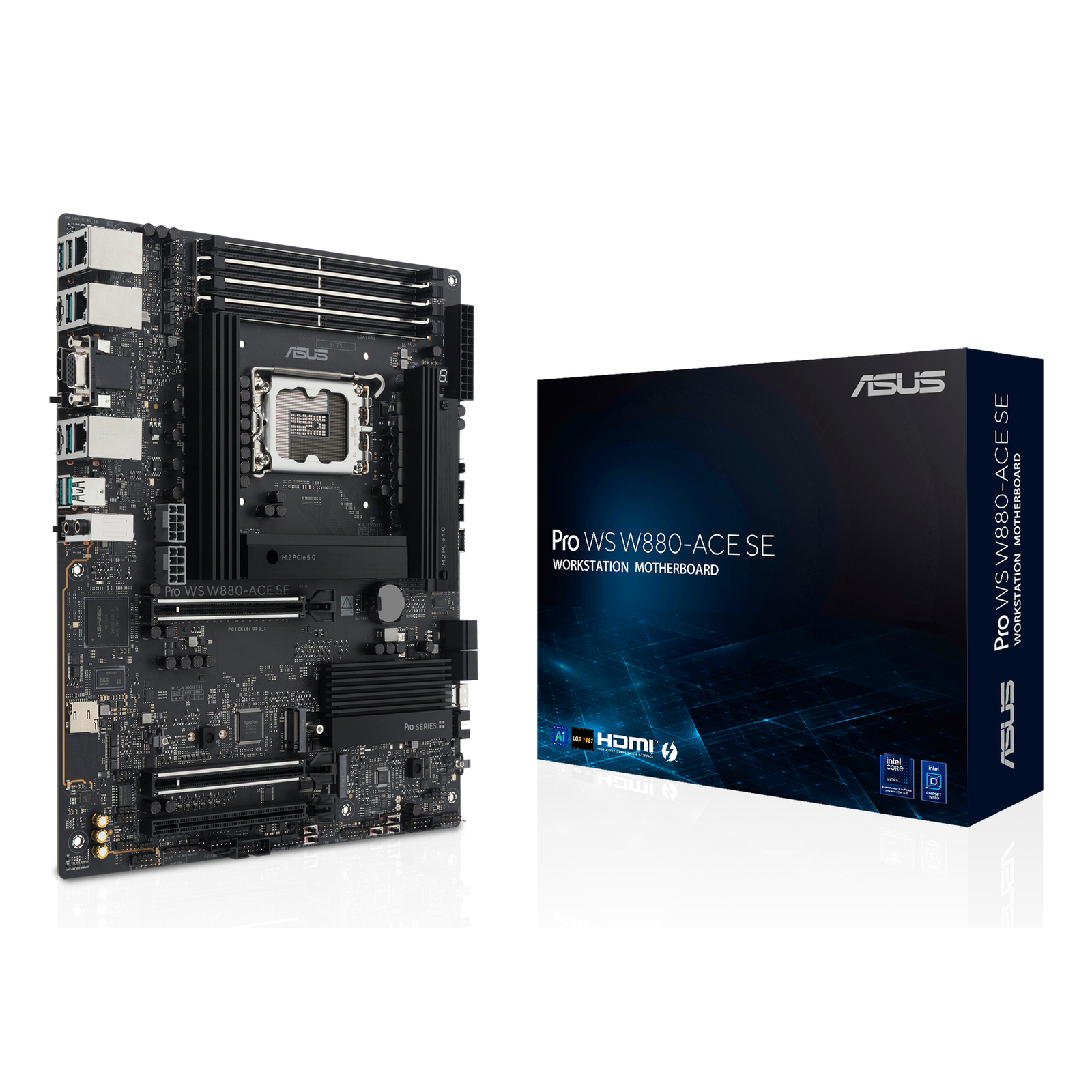 ASUS Pro WS W880-ACE SE Motherboard ATX LGA1851 Socket W880 Chipset USB4 USB 3.2 Gen 2x2 2 1 X 2.5