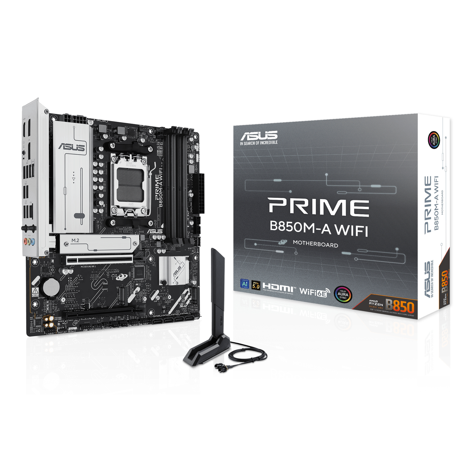 ASUS PRIME B850M-A WIFI Motherboard Micro ATX Socket AM5 AMD B850 Chipset USB 3.2 Gen 2 1 USB-C