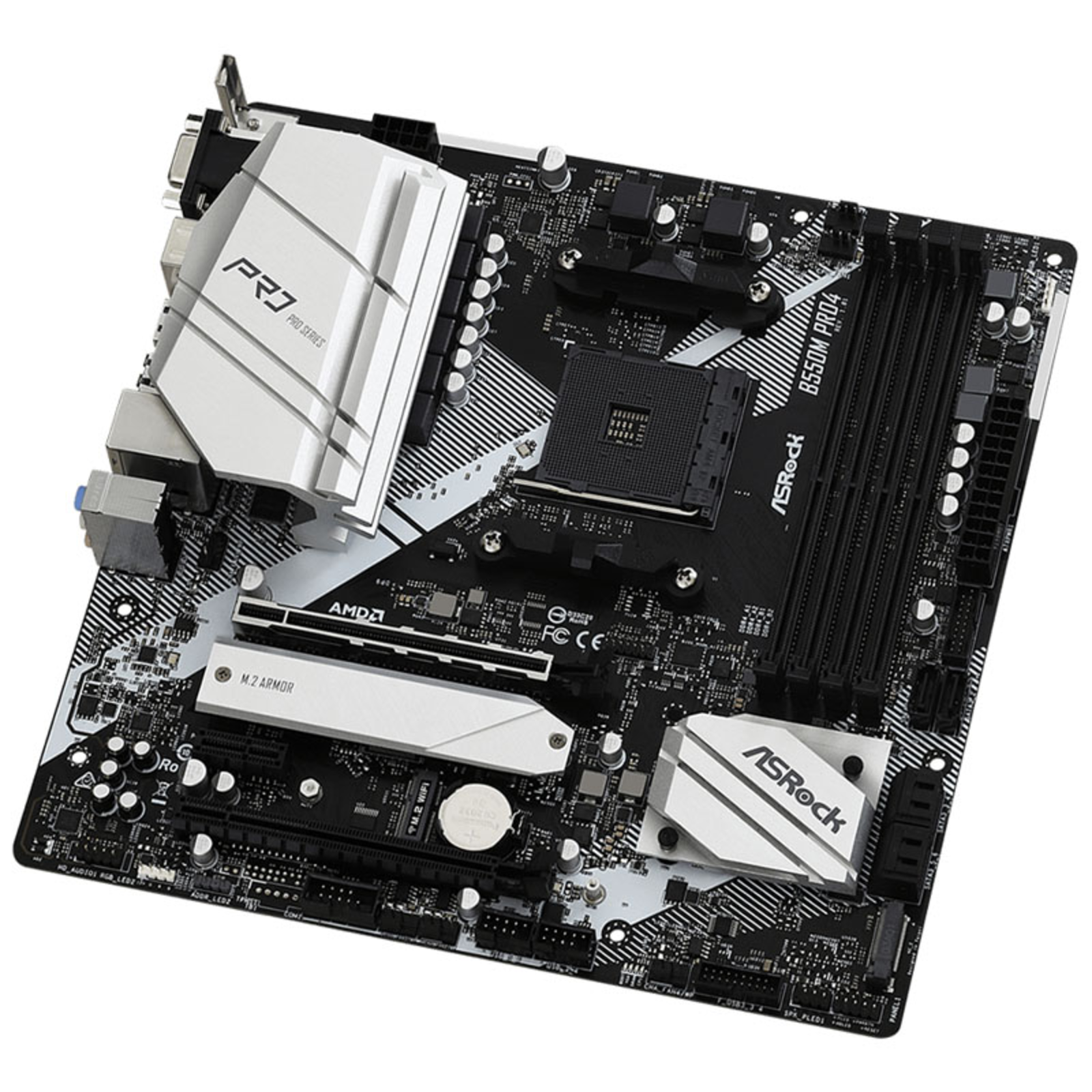 ASRock B550M Pro4 Motherboard Micro ATX Socket AM4