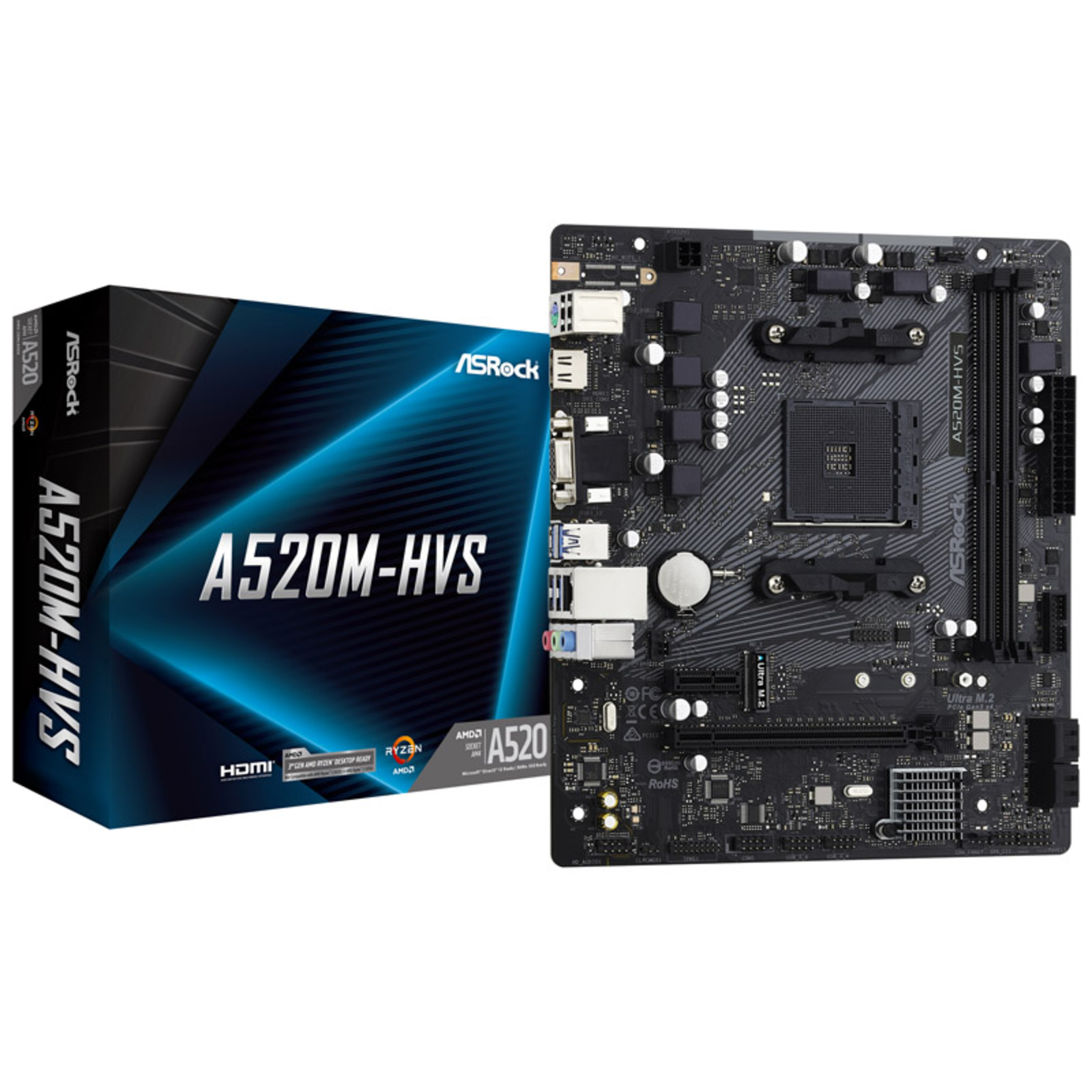ASRock A520M-HVS Micro-ATX AM4 A520