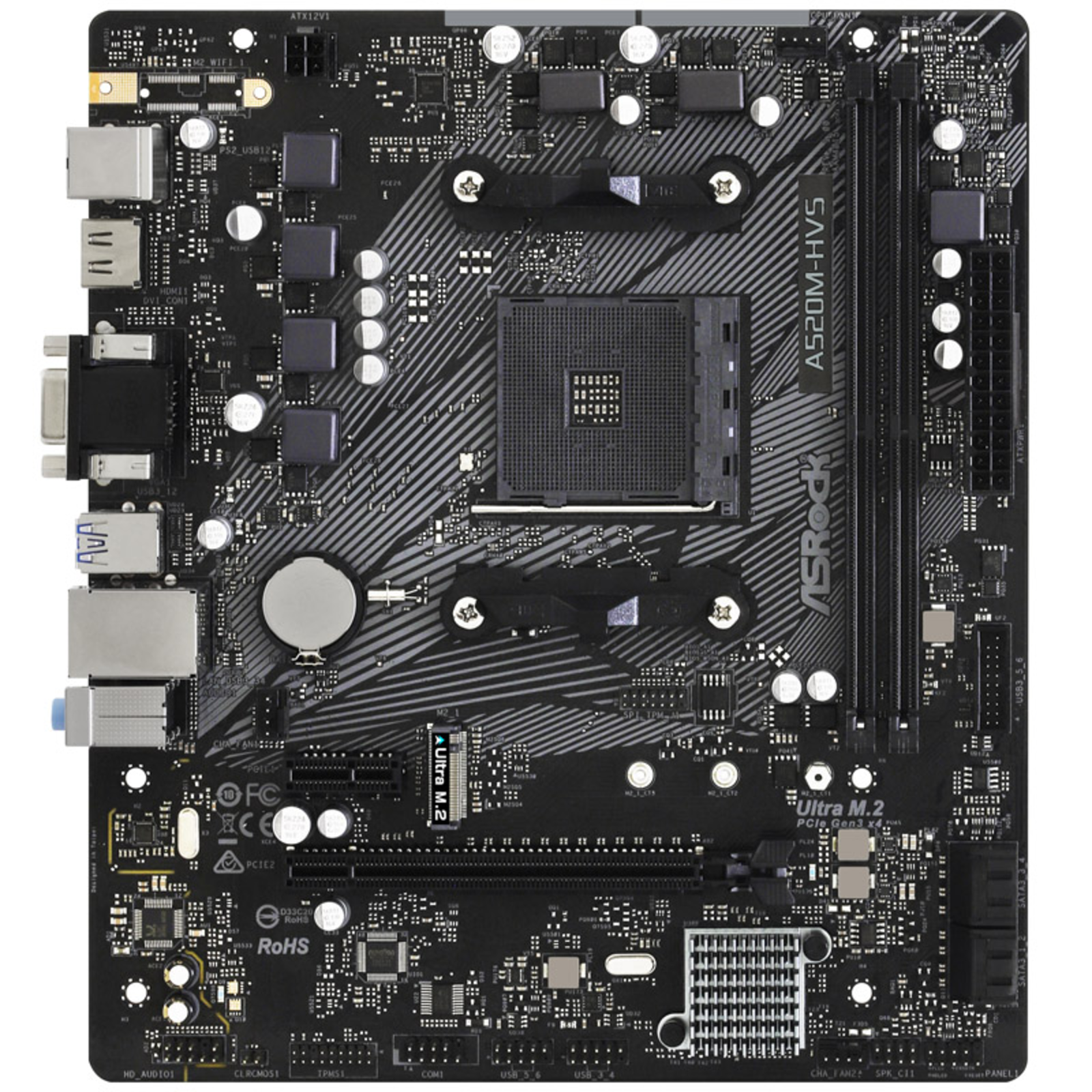 ASRock A520M-HVS Micro-ATX AM4 A520