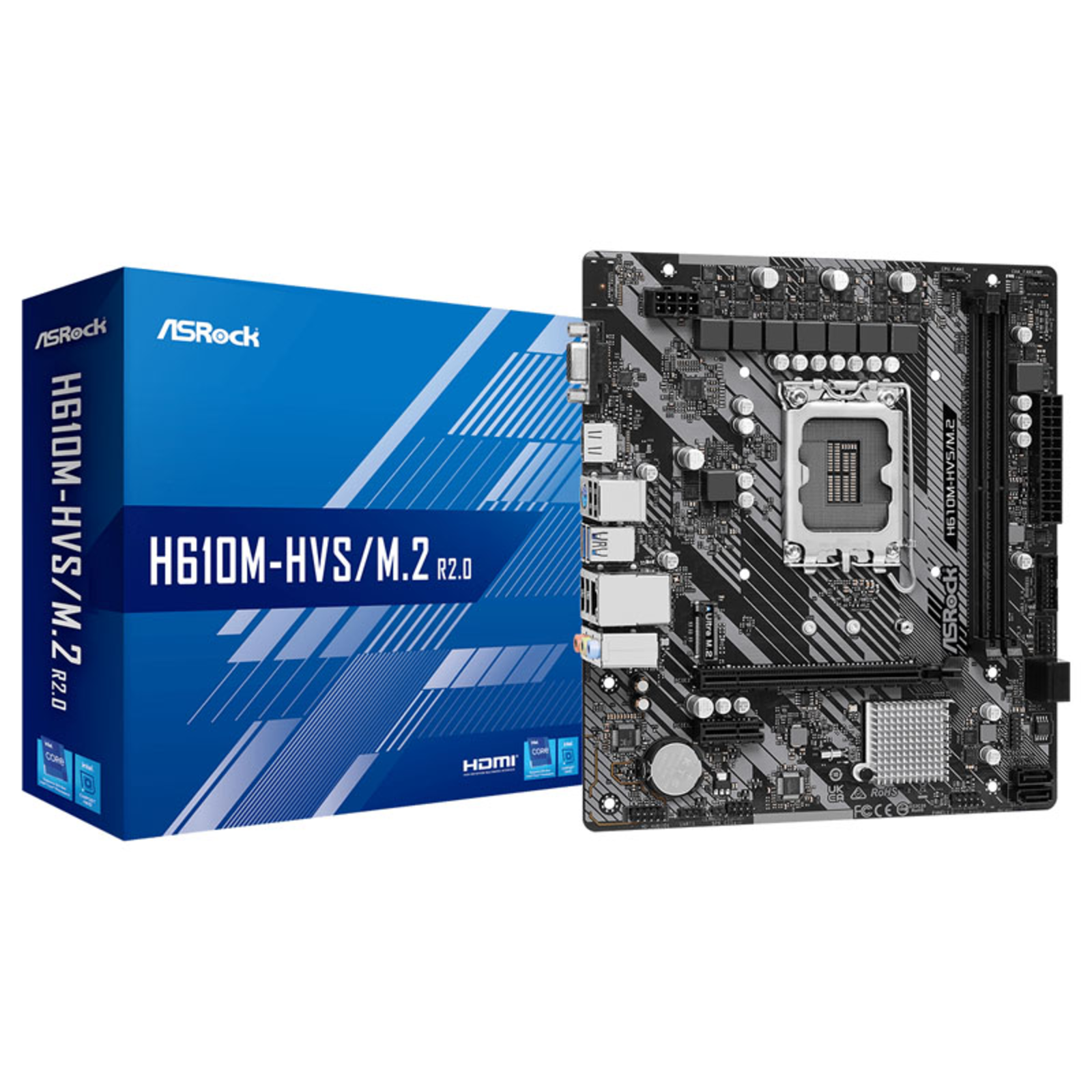 ASRock H610M-HVSM.2 R2.0 Micro-ATX LGA1700 H610